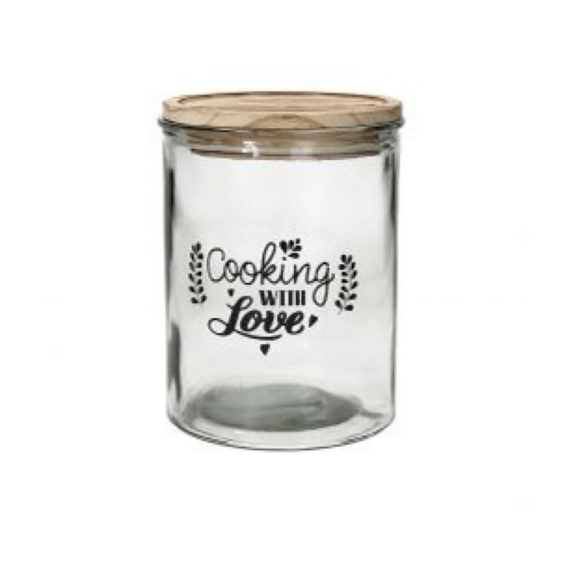 Jar w/ Lid, 13/ 18H, Dolce Casa Cooking w/Love - Inhomebuy