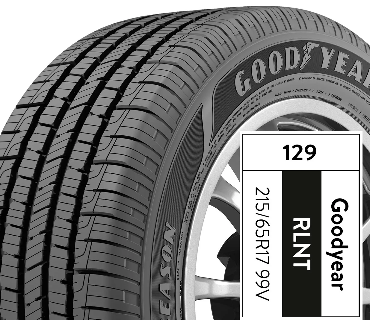 Goodyear Reliant All-Season 215/65R17 99V All-Season Tire - Inhomebuy
