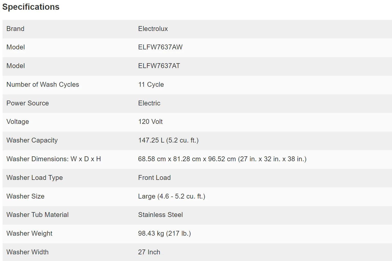 ELECTROLUX 6 SERIES 8.0 CU FT. ELECTRIC DRYER WITH STEAM CLEAN - ELFE763CAT - Inhomebuy