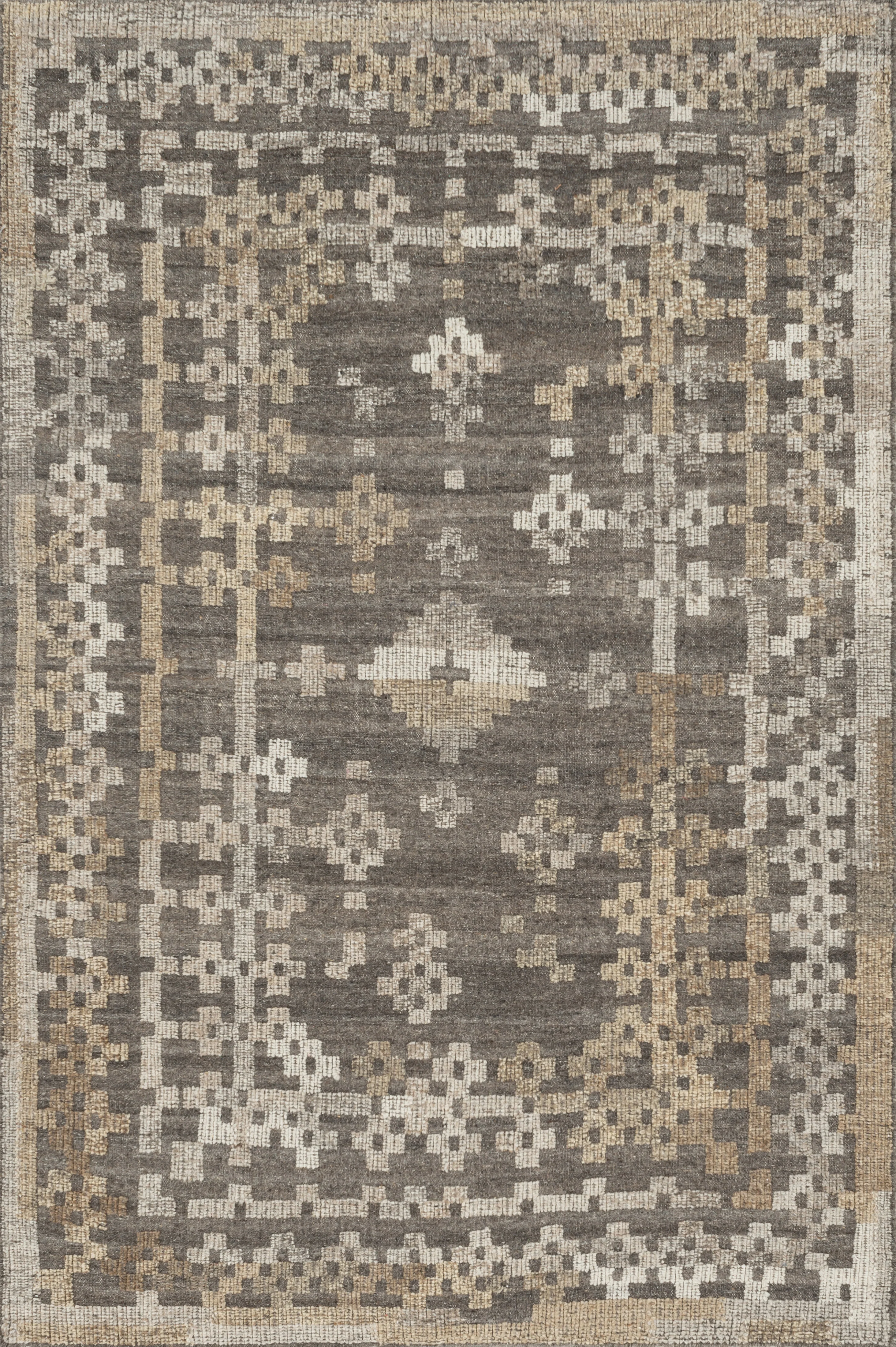 Loloi Rugs Akina Collection Rug in Charcoal, Taupe - 9'3