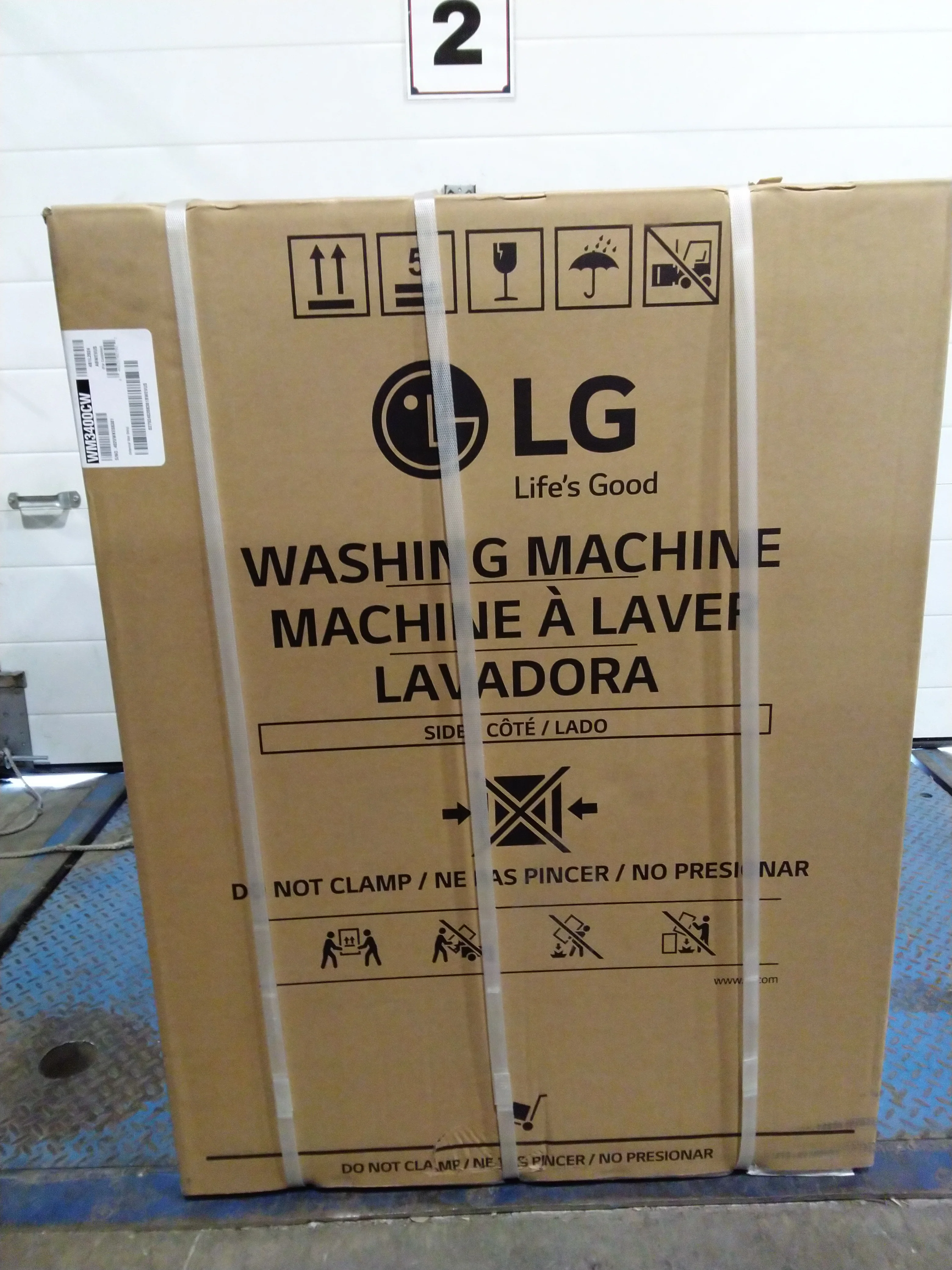 LG WHITE 5.2 CU. ULTRA LARGE FRONT LOAD WASHER - WM3400CW - Inhomebuy