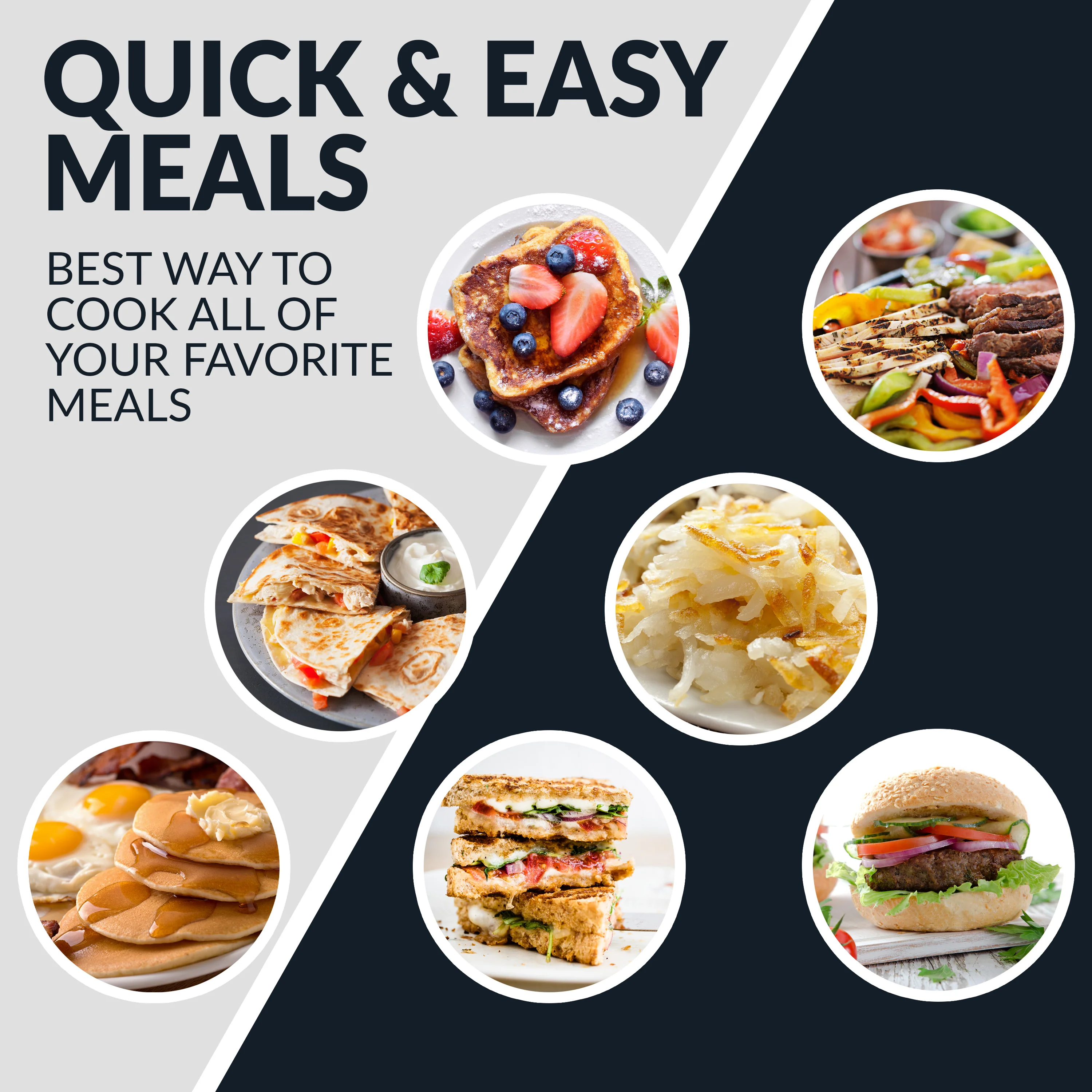 HomeCraft Non-Stick Griddle With Warming Drawer - Inhomebuy