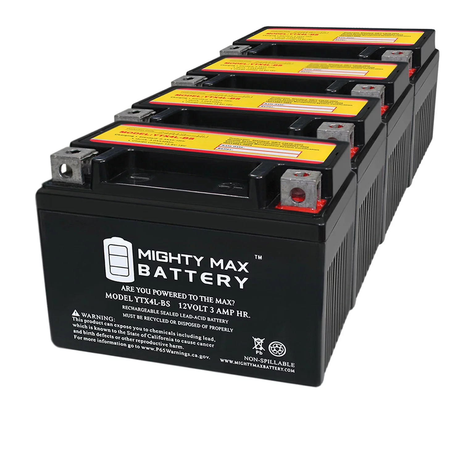 YTX4L-BS SLA Replacement Battery for iGel 4L-BS Motorcycle - Inhomebuy