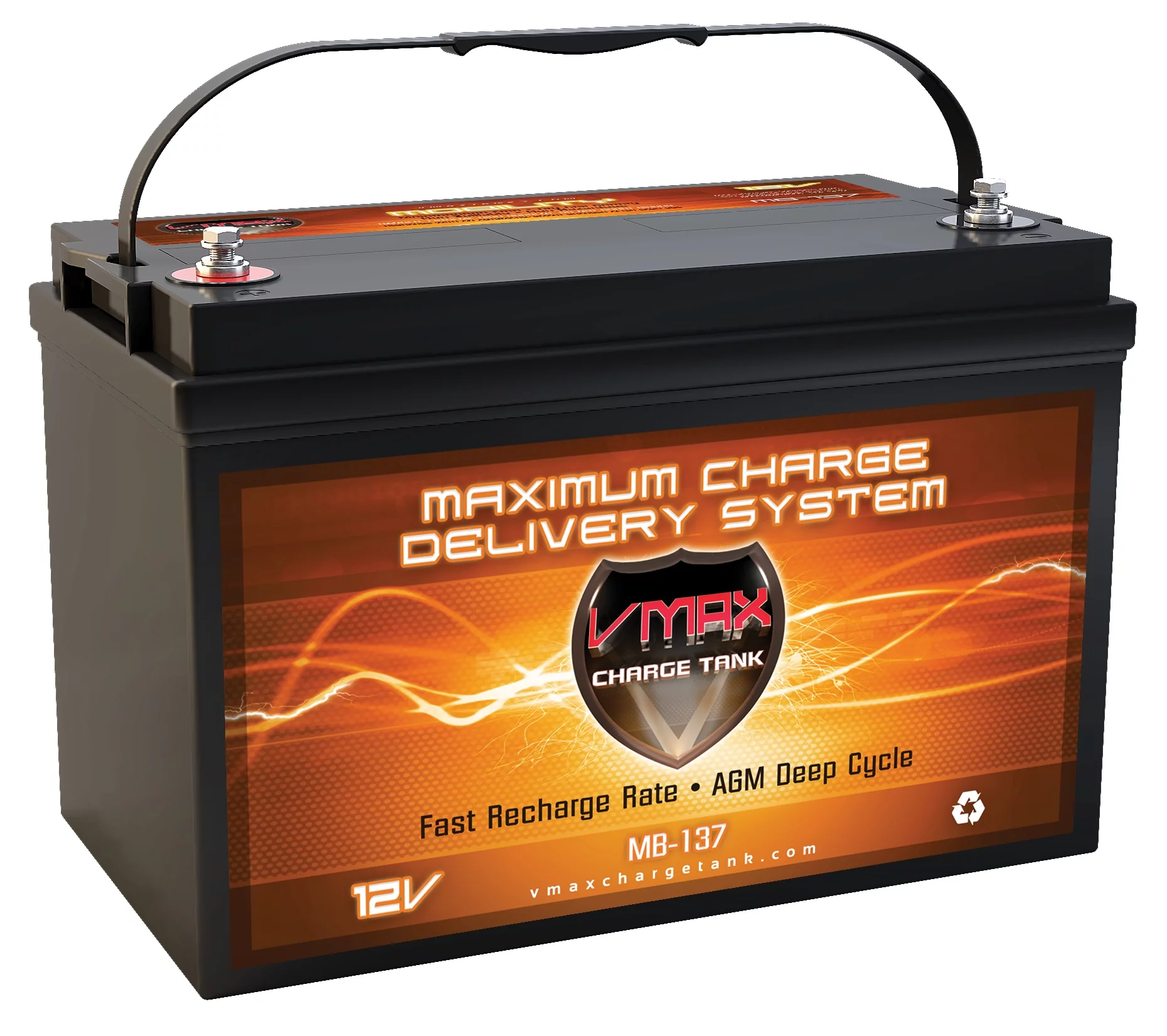 VMAX MB137-120 Battery Replaces East Penn Deka Commercial Battery, VMAX 12V 120Ah Group 31 Deep Cycle AGM - Inhomebuy