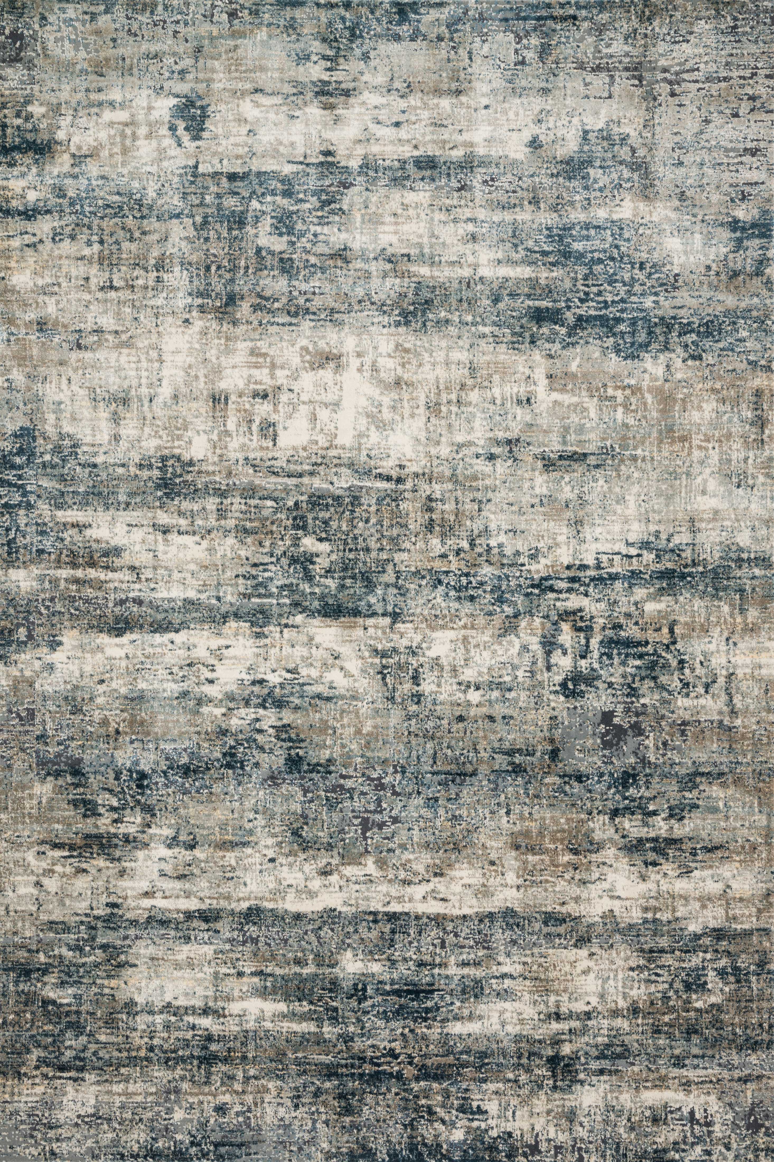 Loloi Rugs Cascade Collection Rug in Ocean, Grey - 12'0