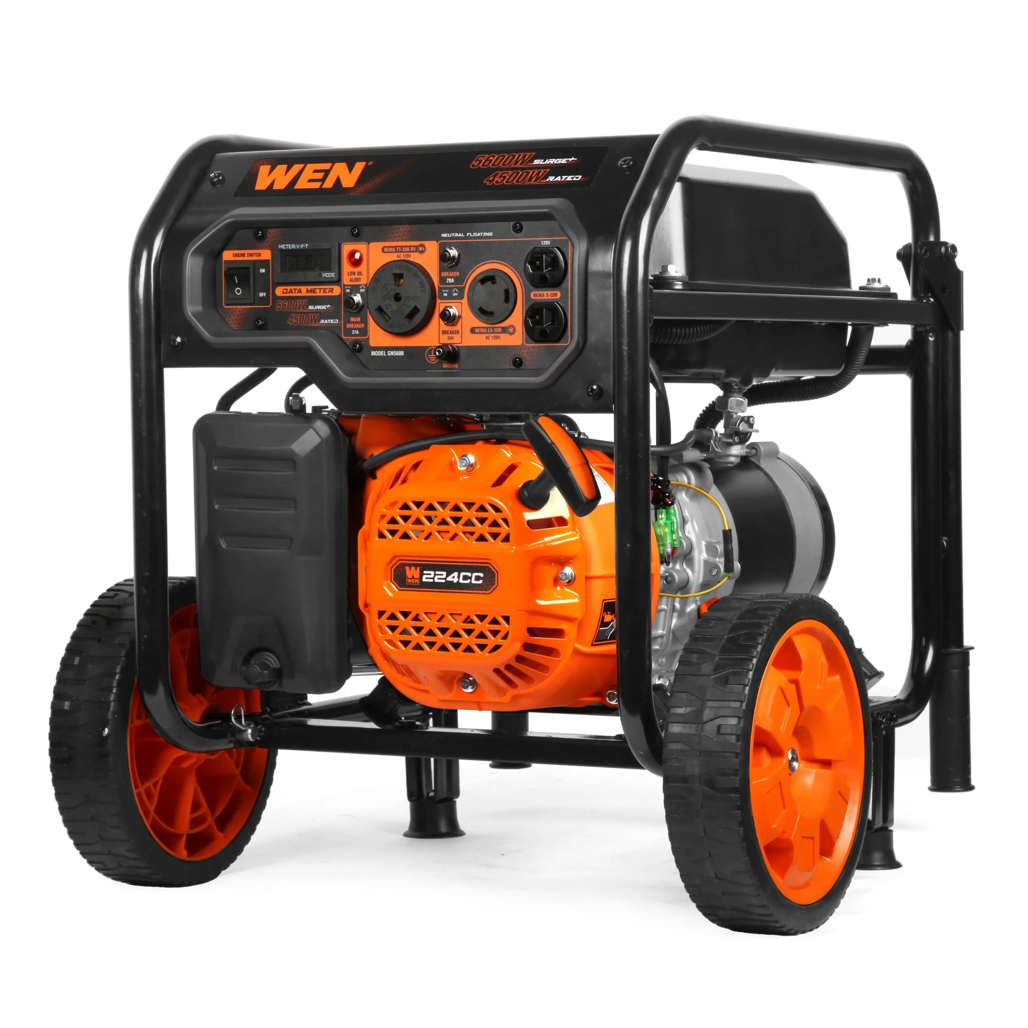 WEN 5600-Watt Portable Generator, 224cc, Transfer-Switch and RV-Ready - Inhomebuy
