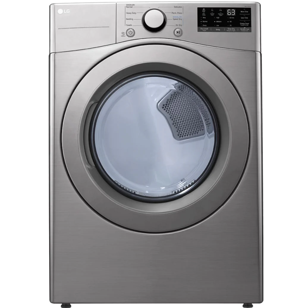 LG 7.4 CU. FT. GRAPHITE STEEL ULTRA LARGE CAPACITY ELECTRIC DRYER WITH SMARTDIAGNOSIS - DLE3400V - Inhomebuy
