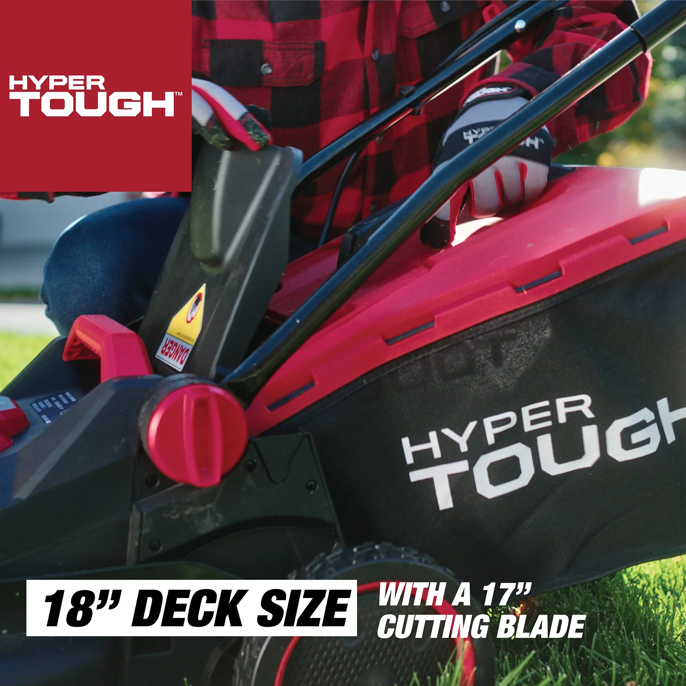 Hyper Tough 40V 18-inch Battery Powered Brushless Push Mower Kit, HT13-401-003-01 - Inhomebuy