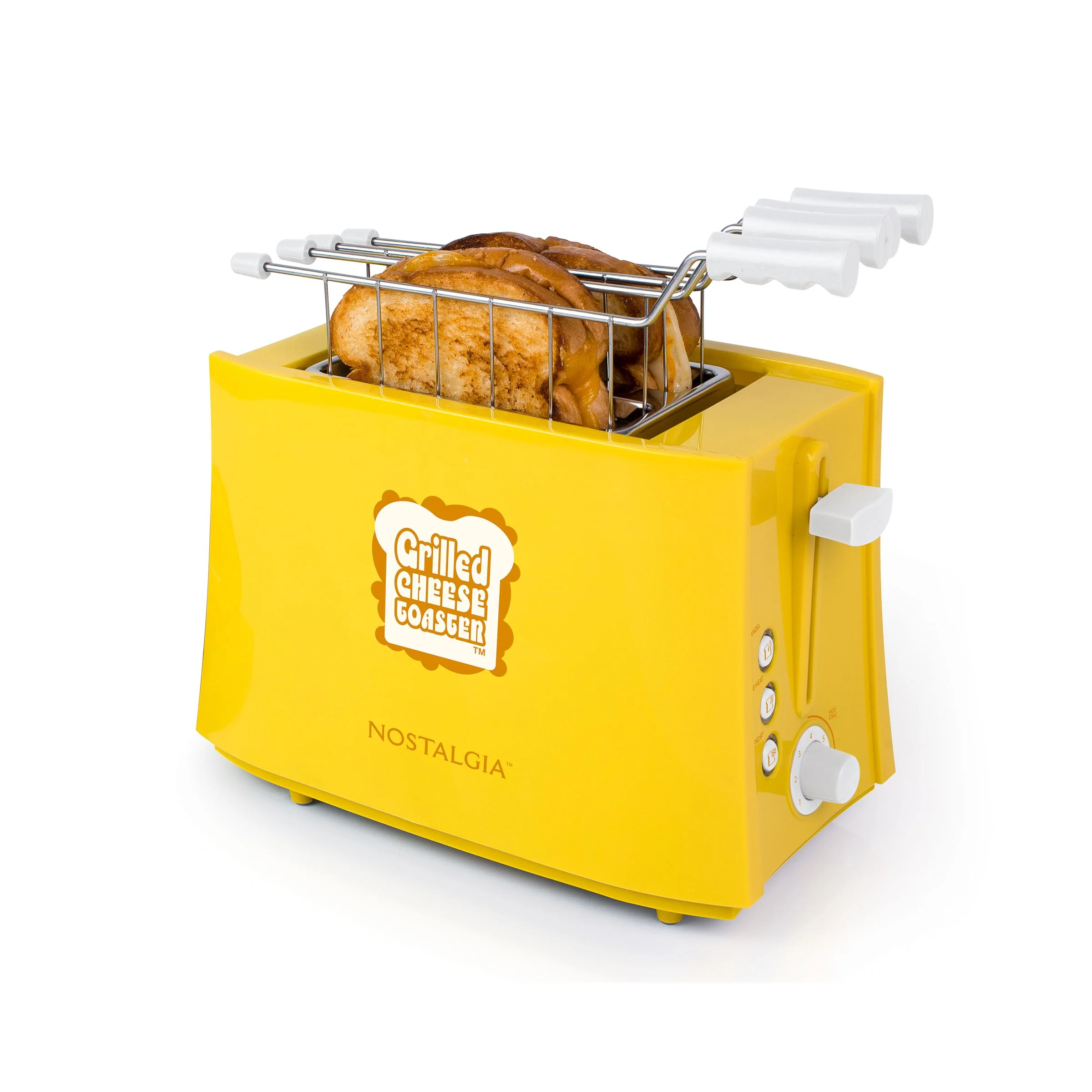 Grilled Cheese Toaster with Easy-Clean Toaster Baskets and Adjustable Toasting Dial - Inhomebuy
