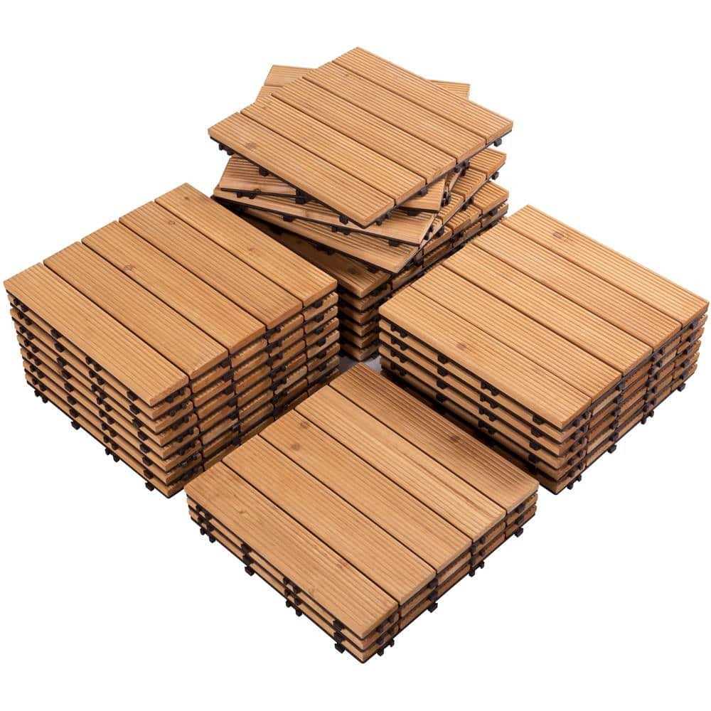 Yaheetech 27pcs Wood Flooring Tiles for Patio - Inhomebuy