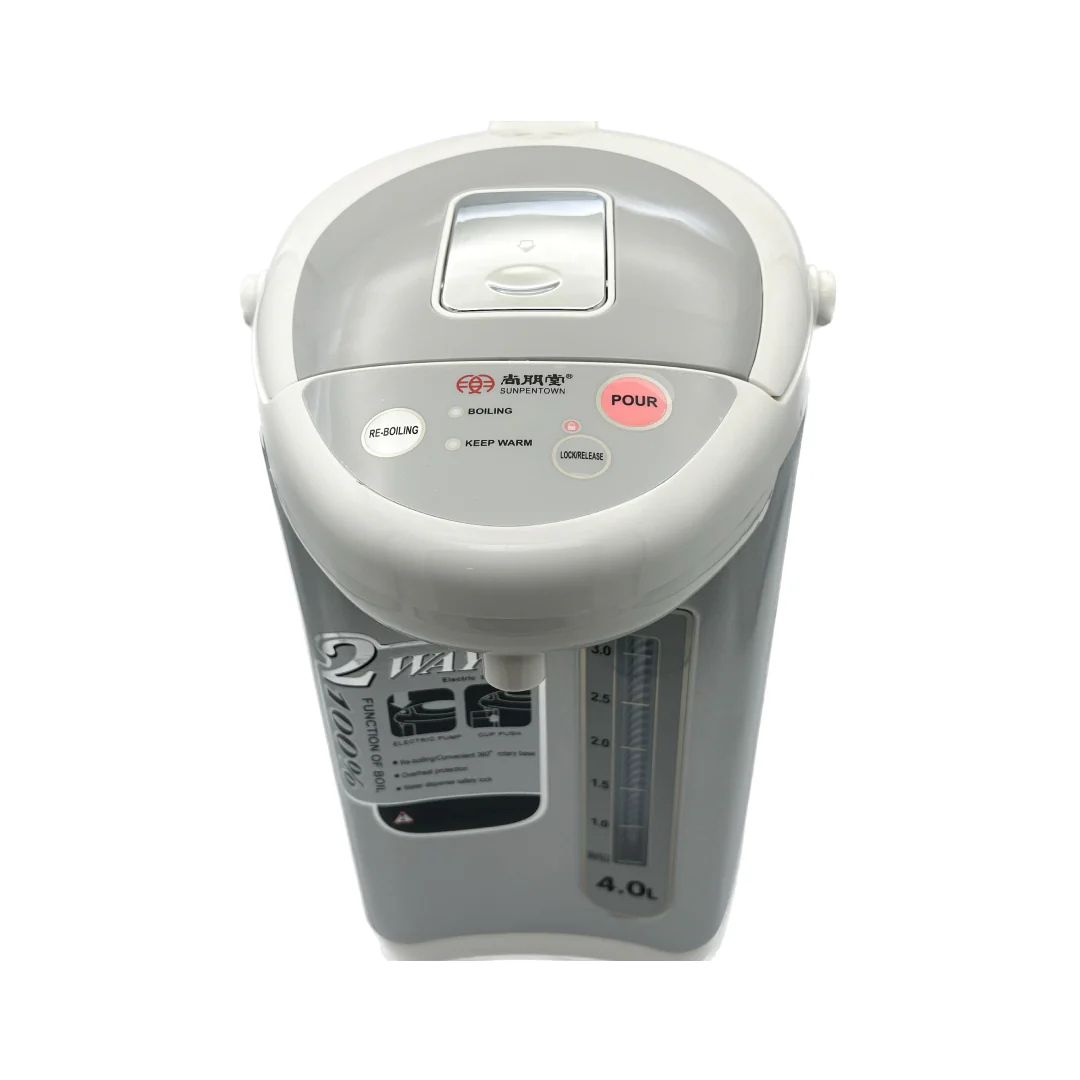 Sunpentown Hot Water Pot: 4.0L, silver | SP-4000 - Inhomebuy