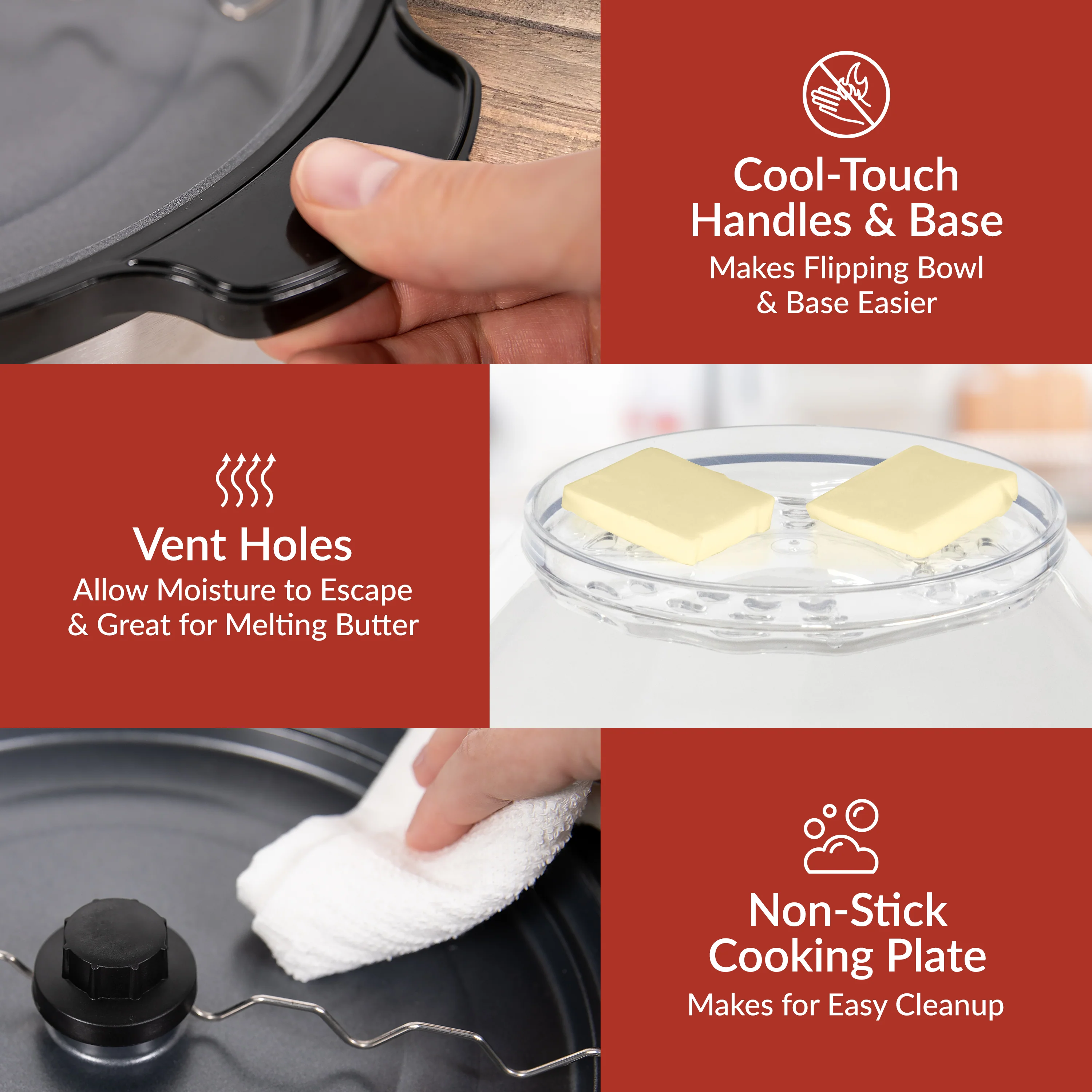 Nostalgia 6-Quart Stainless Steel Stirring Speed Popcorn Popper - Inhomebuy