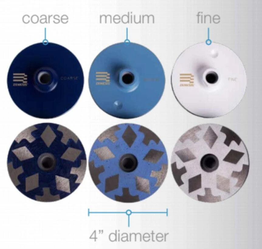 Zenesis 4 Inch Resin Filled Cup Wheels - Inhomebuy