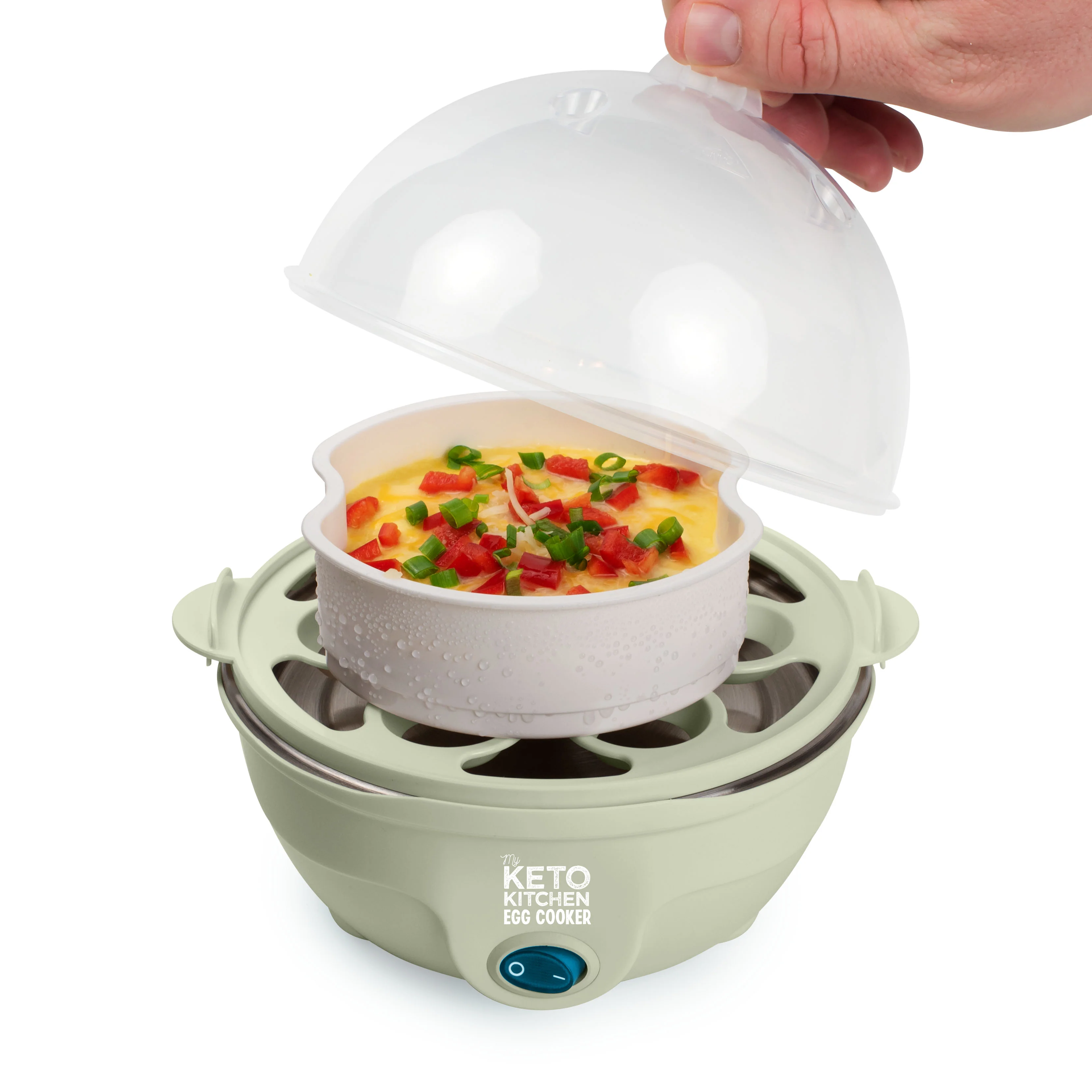 My Keto Kitchen Electric 7-Egg Cooker, Sage - Inhomebuy