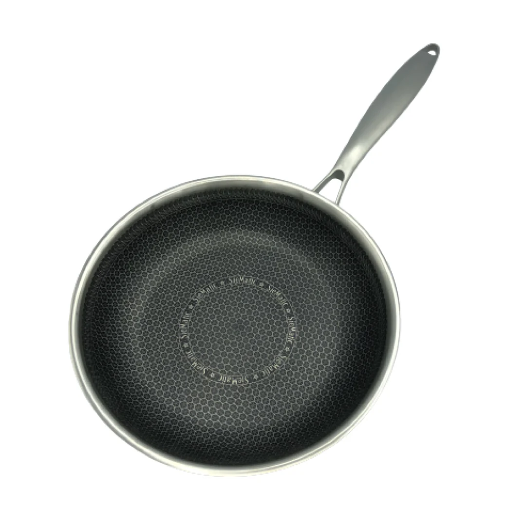 Healthy Bear SUS Hybrid Fry Pan: 28cm | BC-HW28FP - Inhomebuy