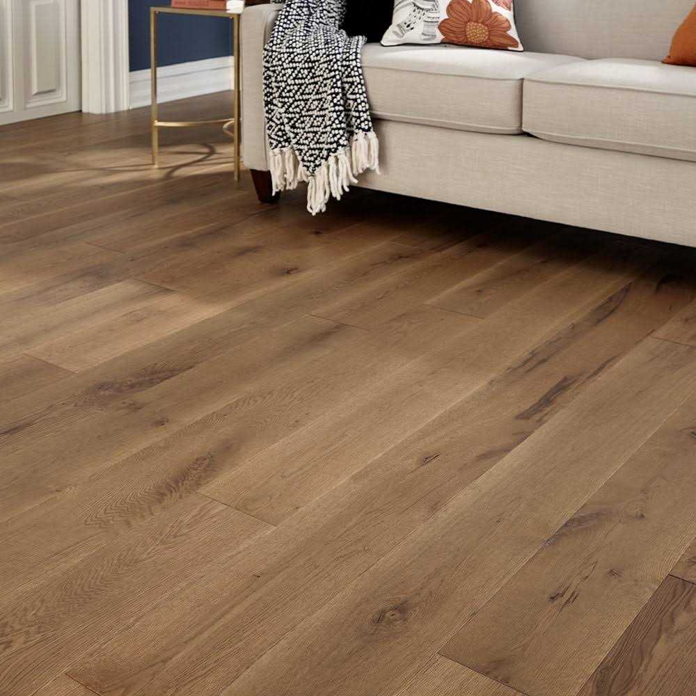 Mullican Wexford Solid Wide Wire Brushed Solid White Oak Hardwood 23573 - Inhomebuy