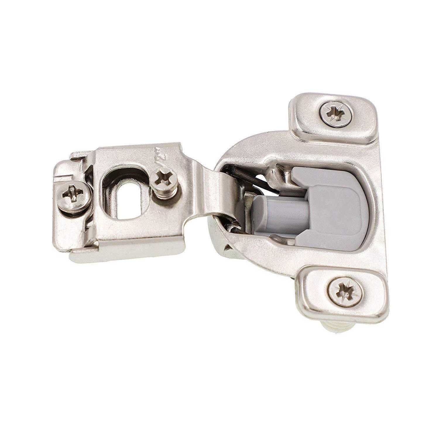 DecoBasics Overlay Soft Close Cabinet Hinges for Kitchen Cabinets -Satin Nickel Self Closing Kitchen - Inhomebuy