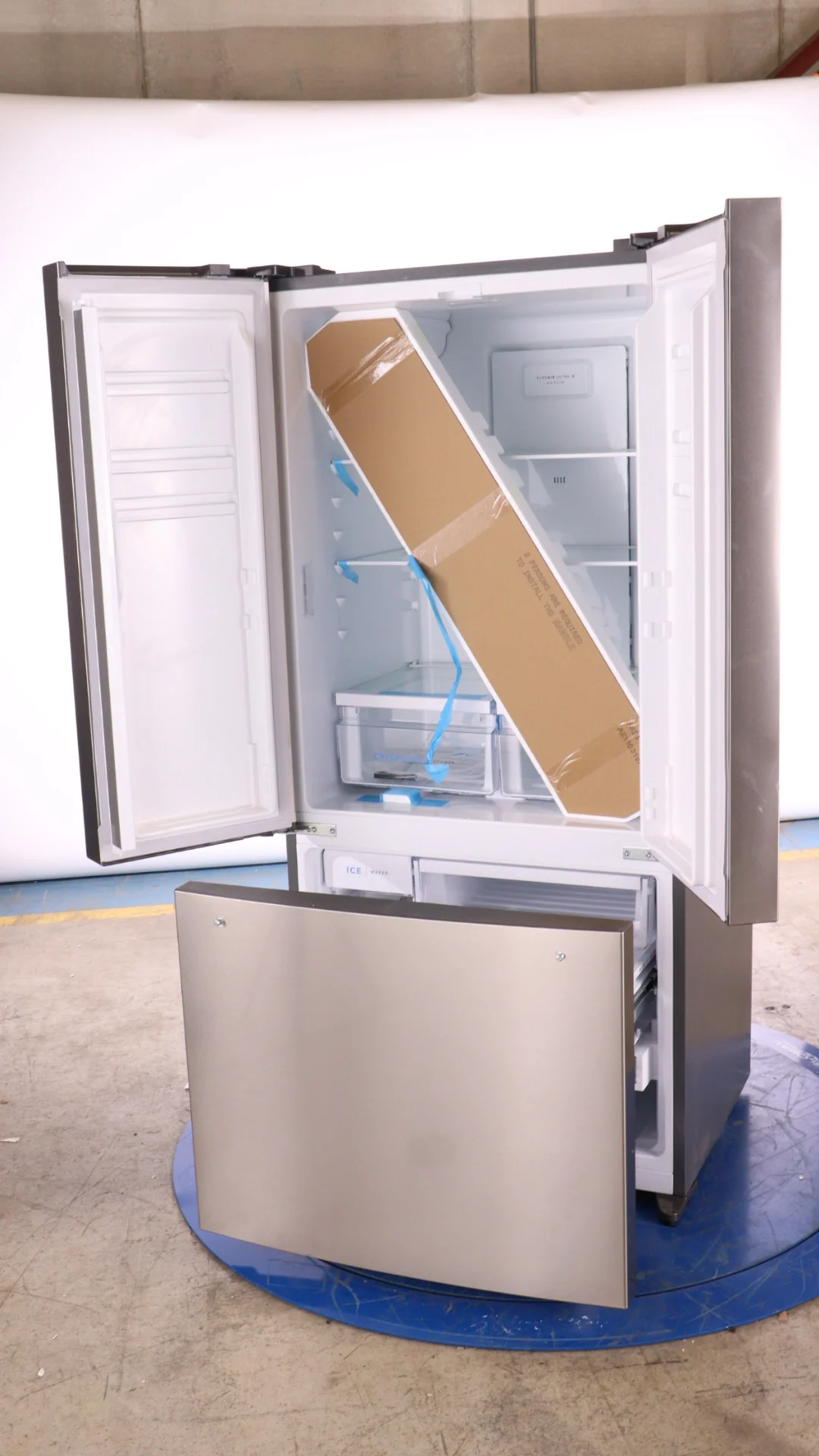 FRIGIDAIRE 31.5 IN. 17.6 CU FT. STAINLESS STEEL COUNTER-DEPTH FRENCH DOOR REFRIGERATOR - FRFG1723AV - Inhomebuy