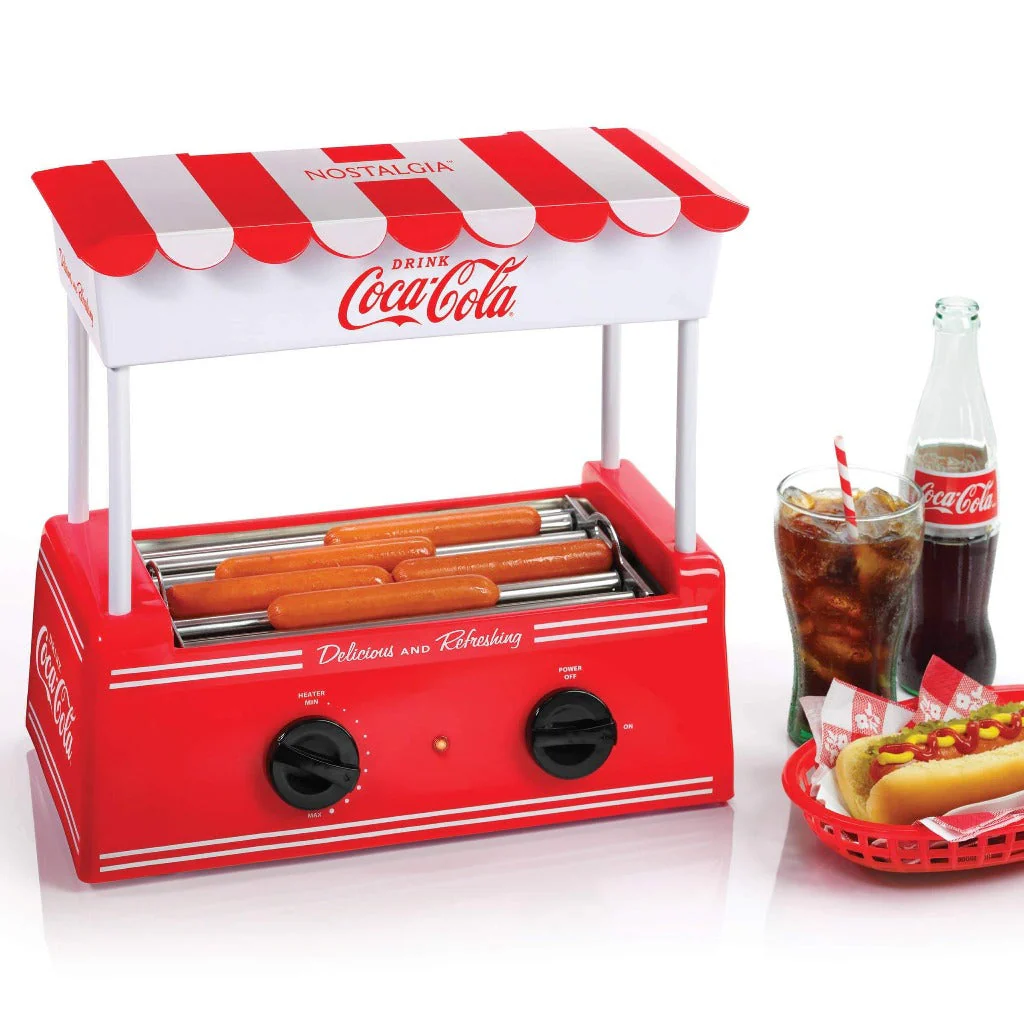 Coca-Cola® Hot Dog Roller and Bun Warmer, 8 Hot Dog and 6 Bun Capacity - Inhomebuy