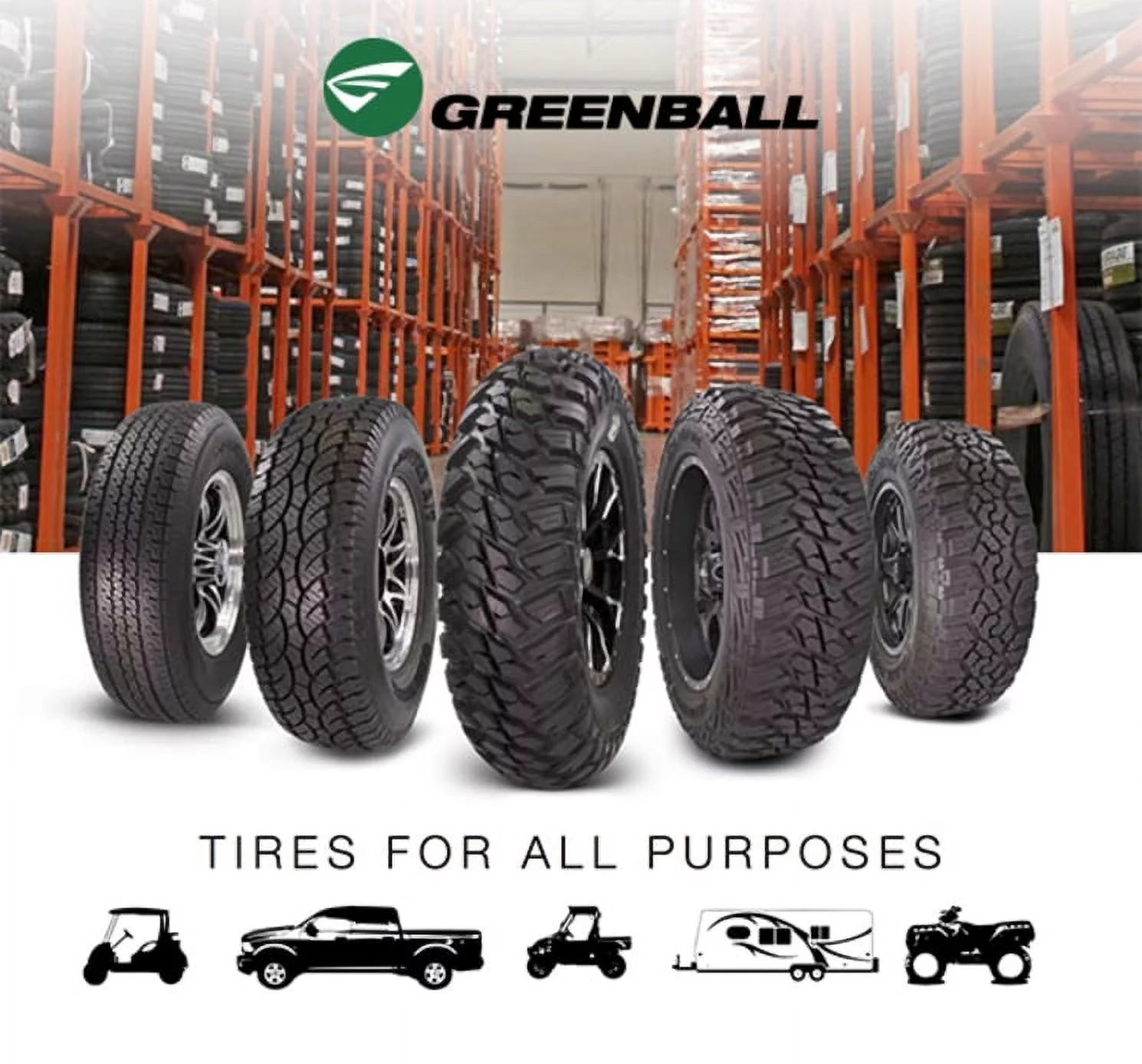 Greenball Greensaver Plus GT 205/65-10 4 PR Golf Cart Tire (Tire Only) - Inhomebuy