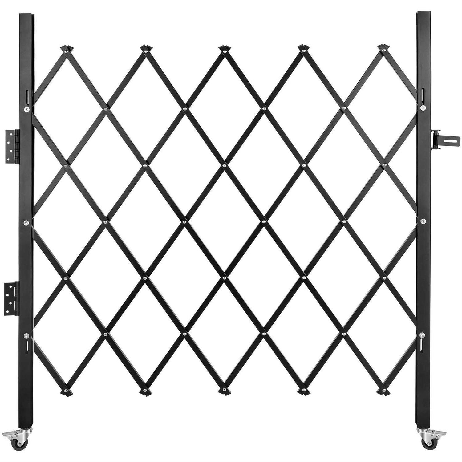 VEVOR Single Folding Security Gate H x Folding Door Gate Steel Accordion Security Gate Flexible Expanding Security Gate - Inhomebuy