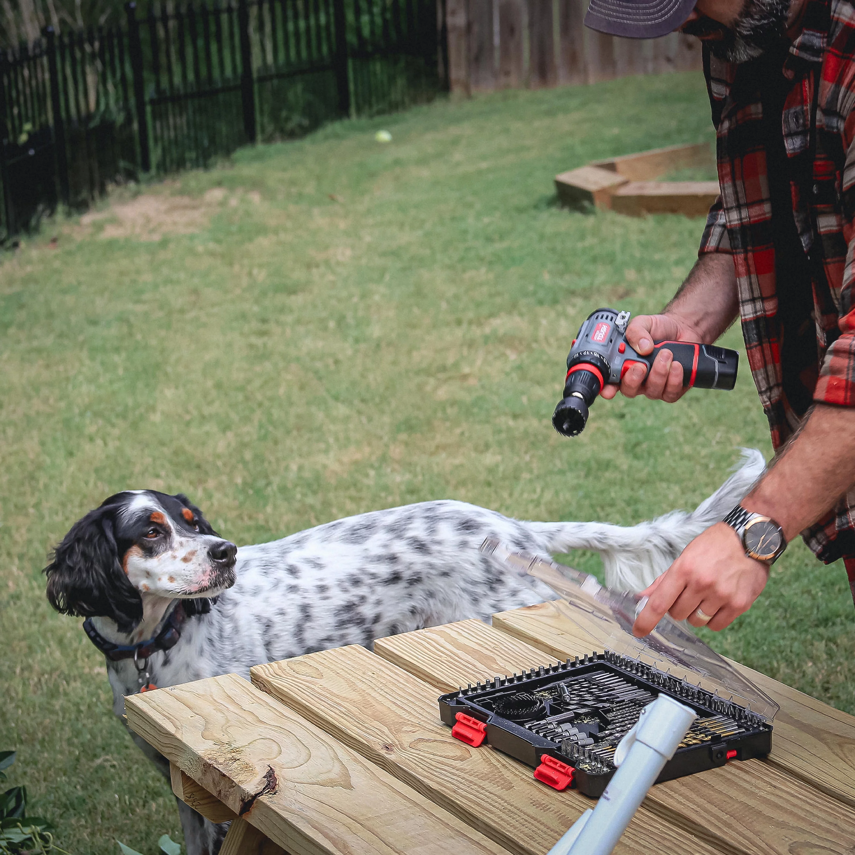 Hyper Tough 12V Max Lithium-Ion 3-in-1 Multi-Head Power Drill Set with 1.5Ah Battery and Charger, 80003 - Inhomebuy