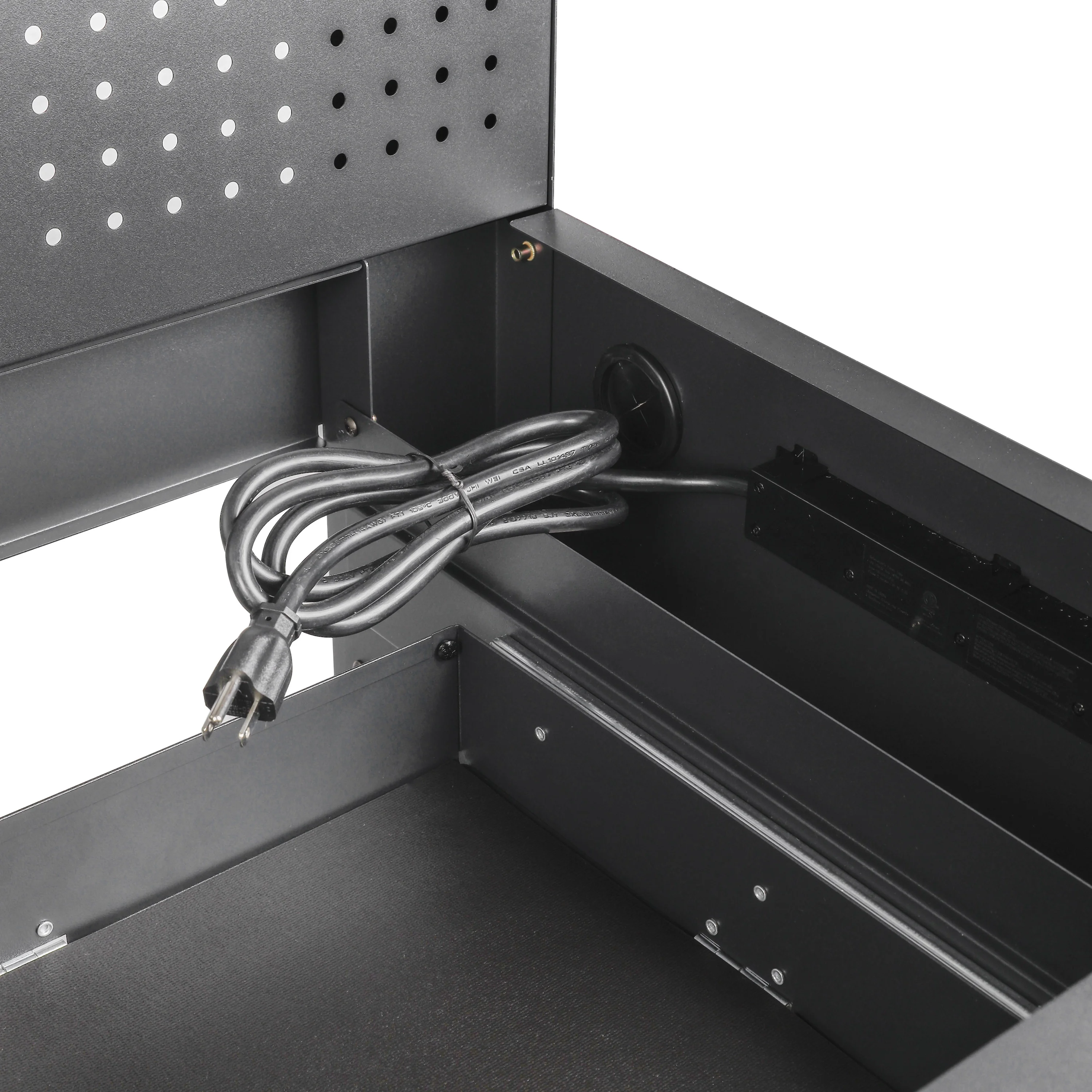 Workpro 45-in Multipurpose Workbench with LED Light & Power Strip, Steel - Inhomebuy