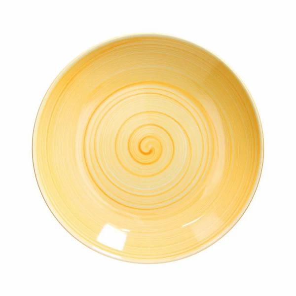 Coupe Giotto  Round Deep Plate 30cm Yellow - Inhomebuy