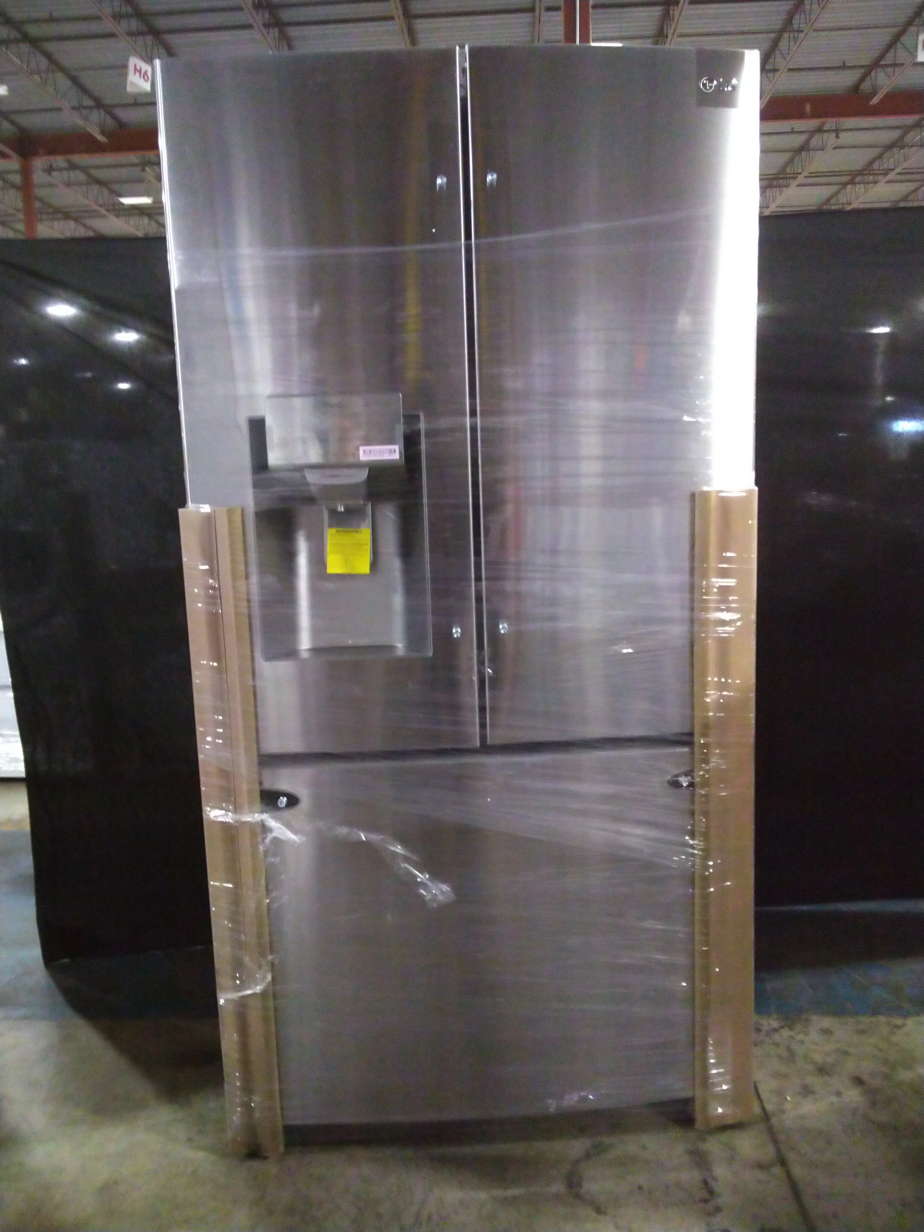 LG 36 IN. 26 CU. FT. STAINLESS-STEEL FRENCH DOOR REFRIGERATOR WITH SMUDGE-RESISTANT FINISH - LFXS269 - Inhomebuy