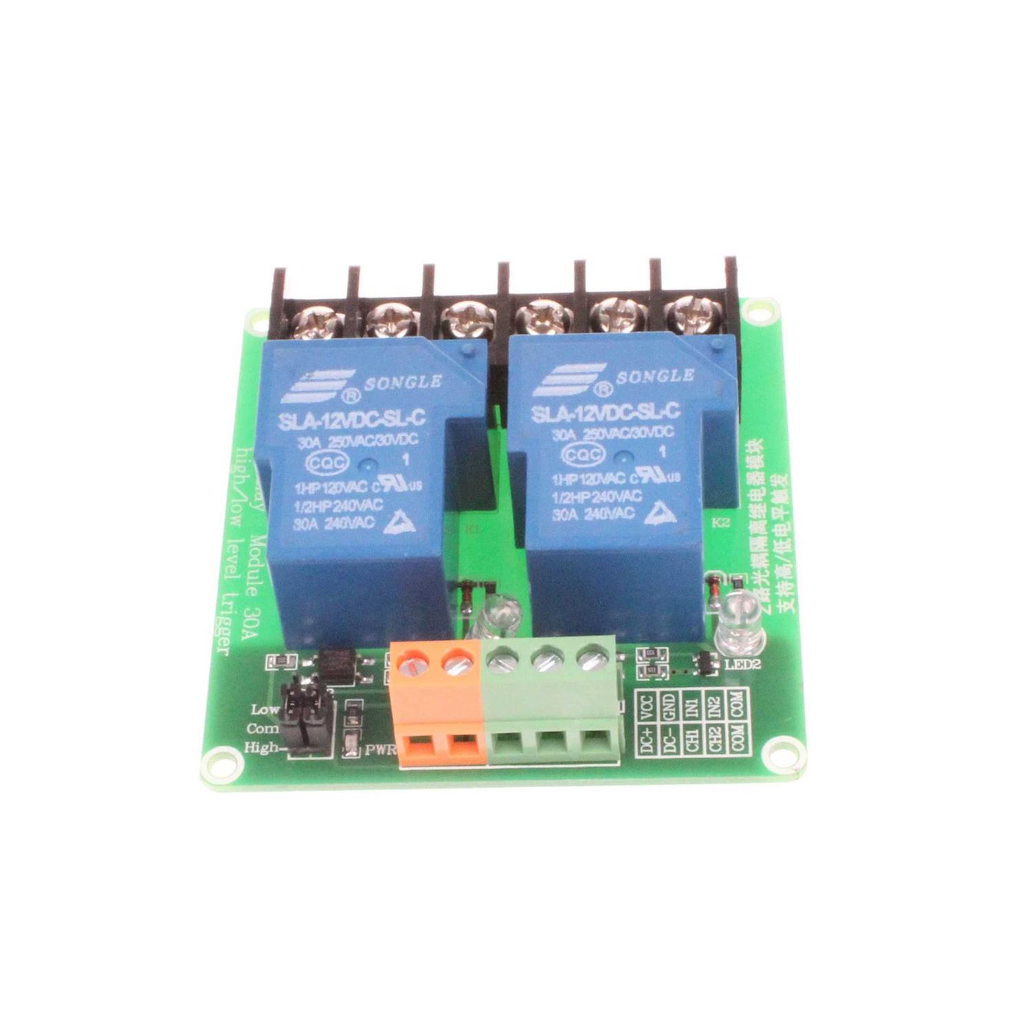 Noyito 30a Channel Relay Module High Low Level Trigger with Optocoupler Isolation Load Dc 30v Ac 250v 30a for Plc Automation Equipment Control - Inhomebuy