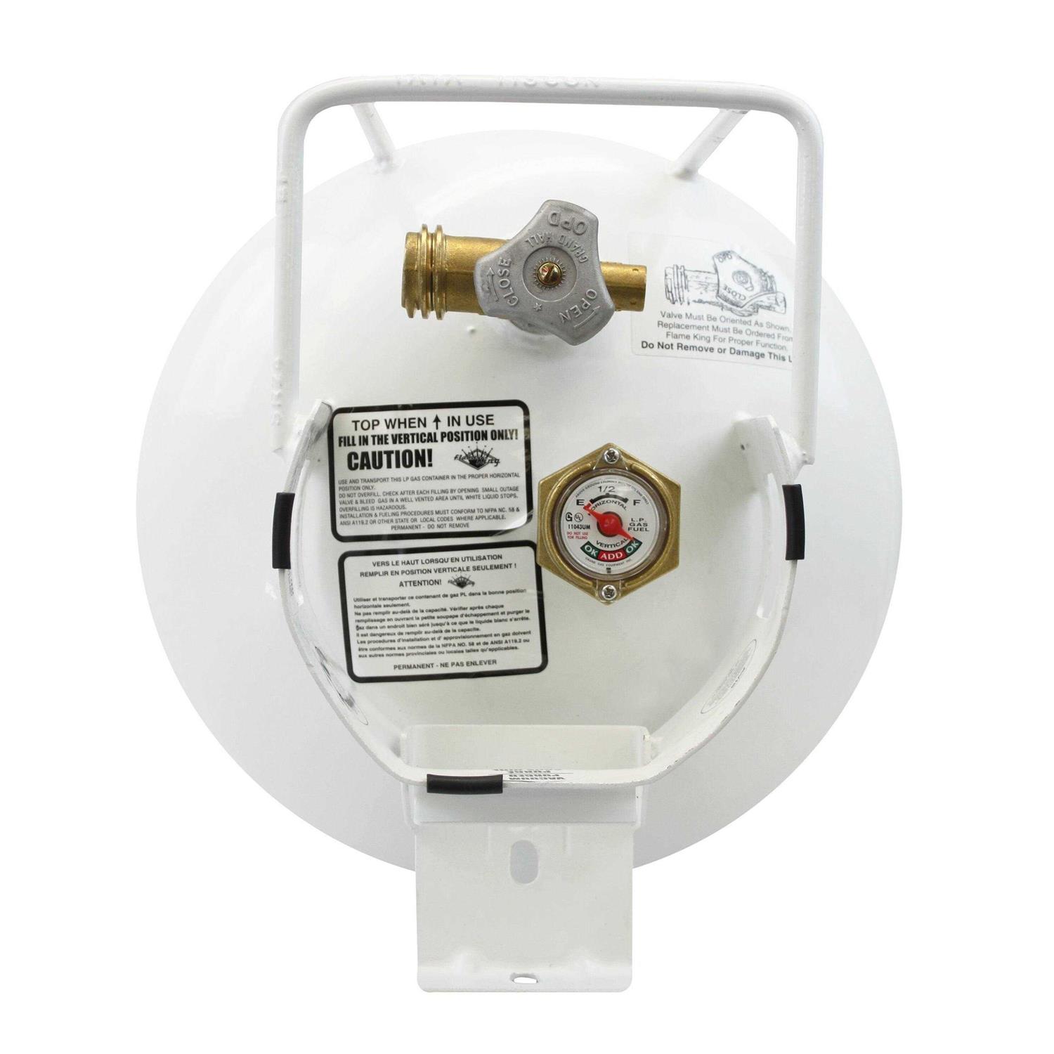 Flame King 30 lbs. Empty Propane Cylinder with Overfill Protection Device Valve YSN301 - Inhomebuy