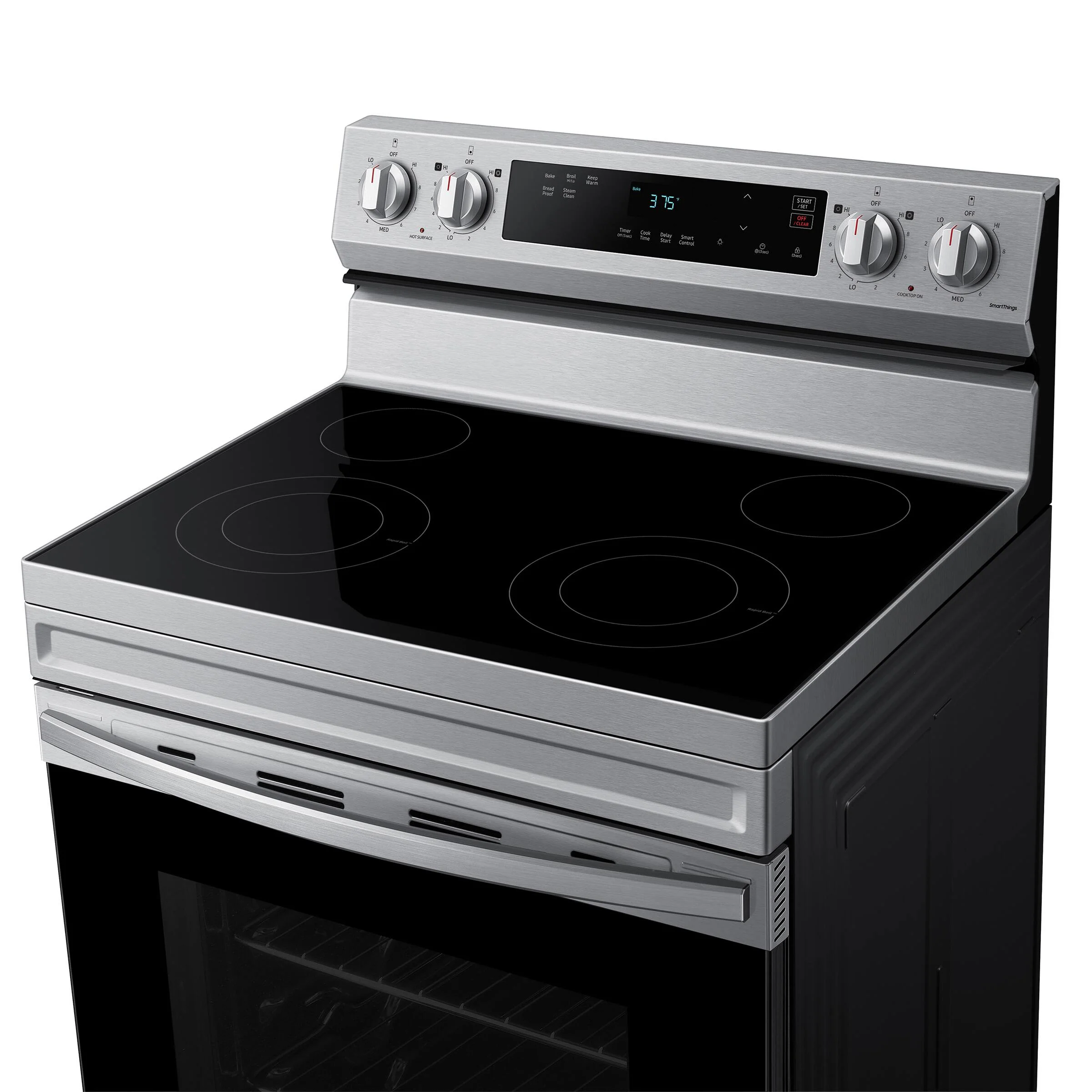 SAMSUNG 30 IN. 6.3 CU. FT. STAINLESS STEEL ELECTRIC RANGE WITH STEAM CLEAN AND BUILT-IN WI-FI - NE63 - Inhomebuy