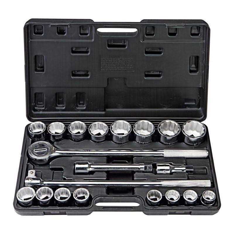 Pittsburgh 1/2 in. Drive SAE Impact Socket Set - Inhomebuy