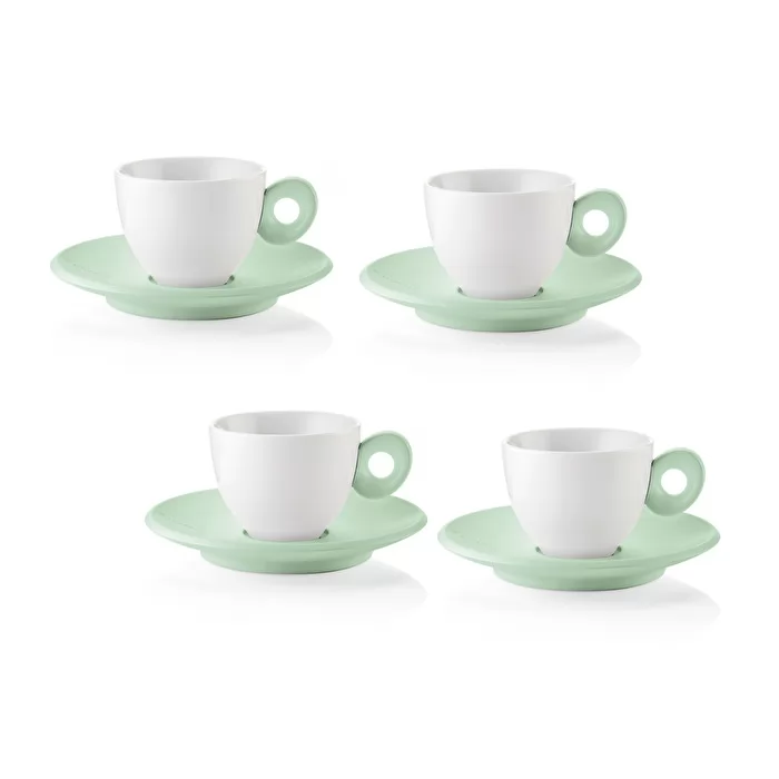 Everyday Set Of 4 Espresso Cups Green - Inhomebuy