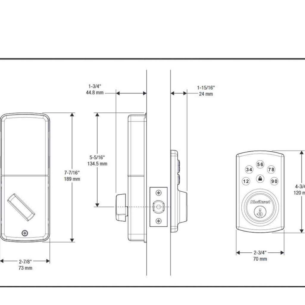 Kwikset Electronic Deadbolt - Inhomebuy