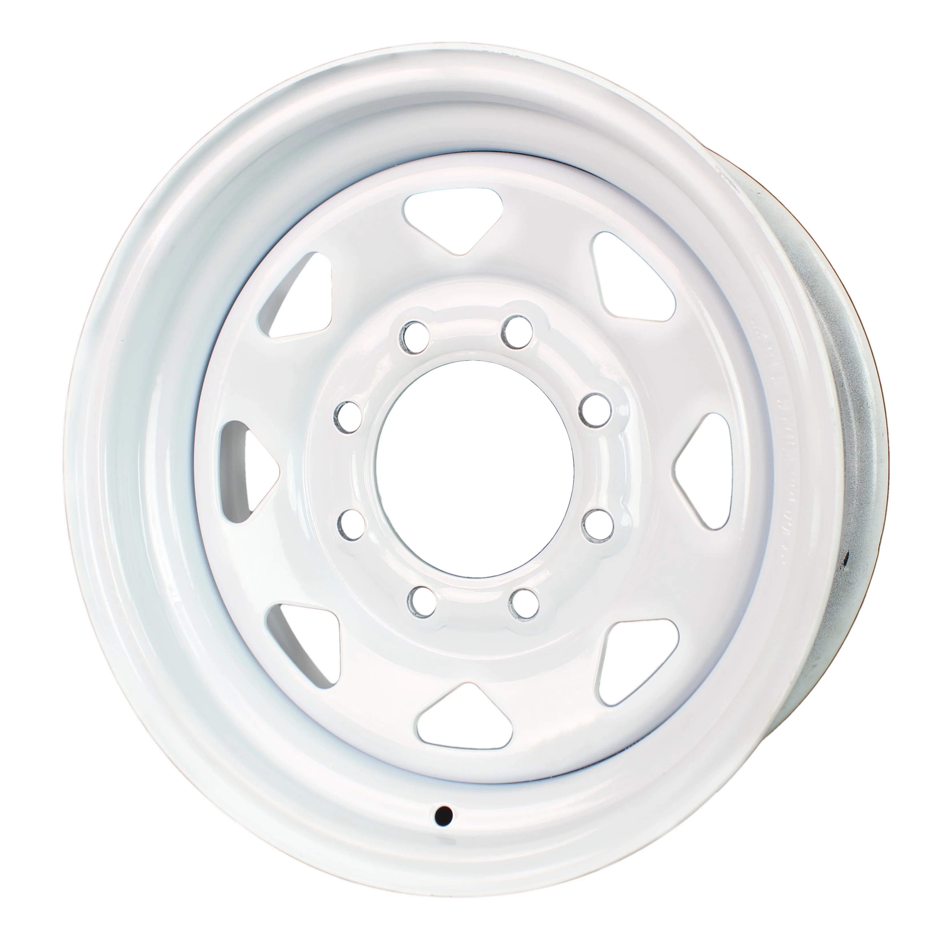 Trailer Wheel Rim 16x6 16 x6 in. Hole 6.5 in. On White Spoke Steel Wheel - Inhomebuy