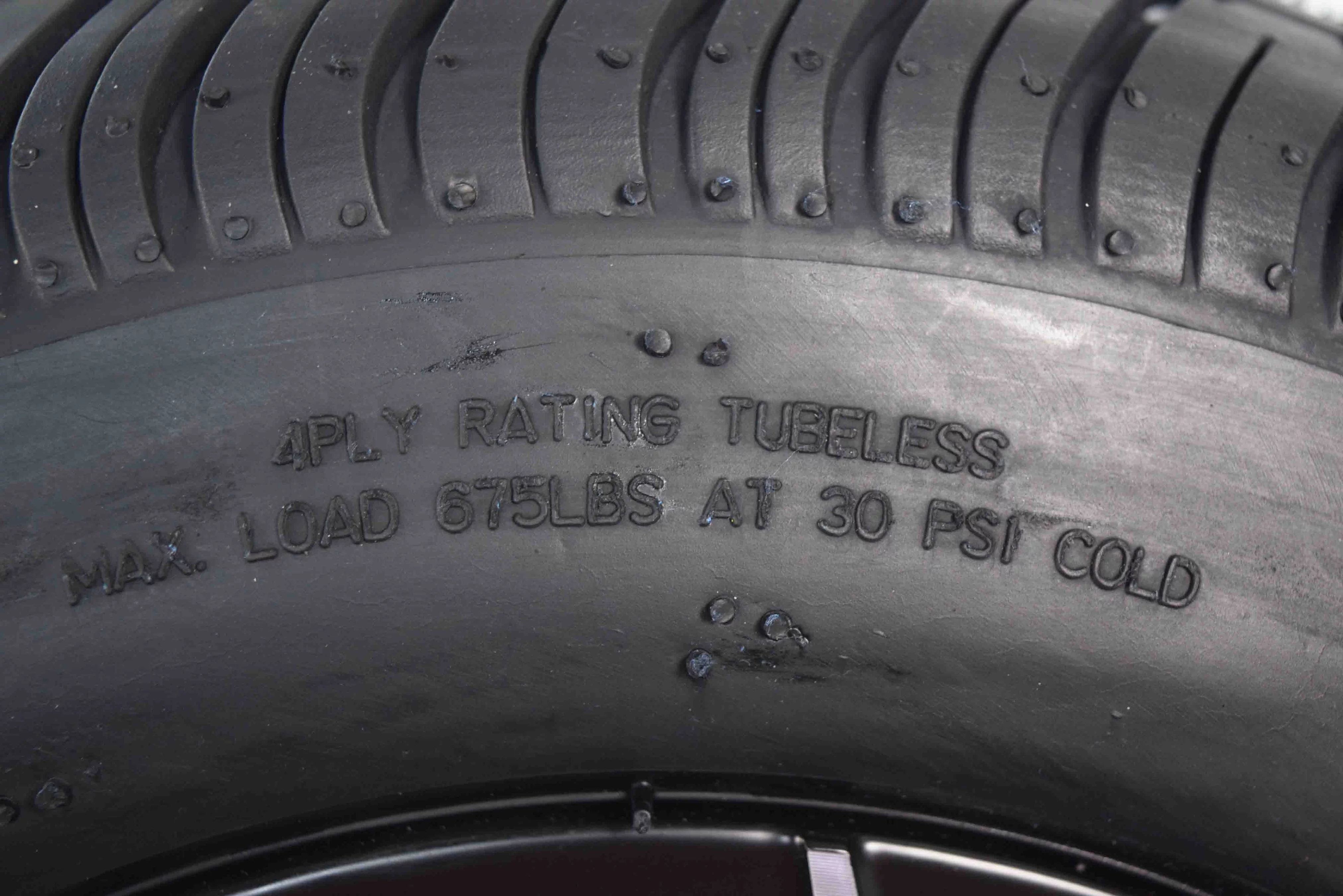 MASSFX 205/50-10 Golf Cart Turf Tire & Black Wheel Kit A240 10x7 4/101.6 - Inhomebuy