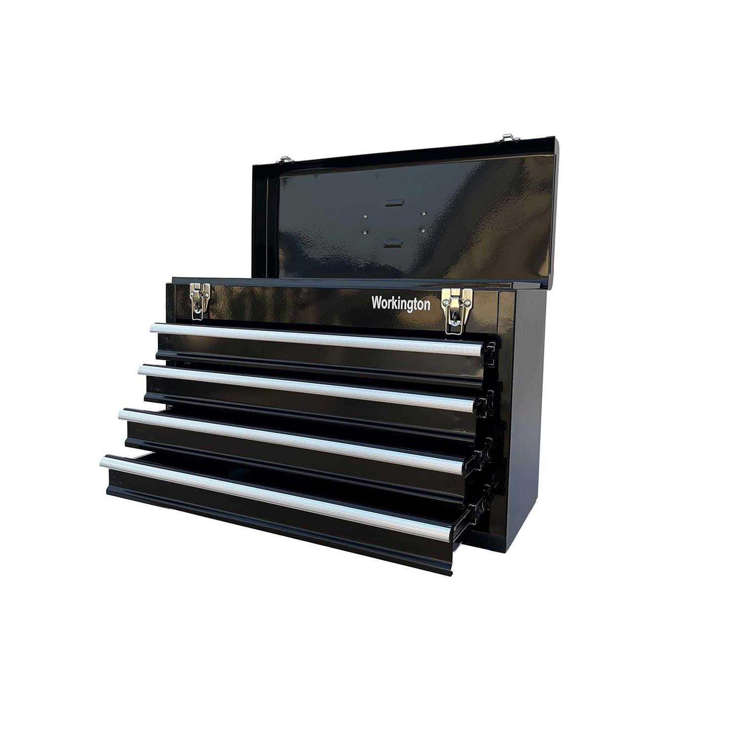 Workington Portable Metal Tool Chest with 4 Drawers 20 4-Drawer Tool Chest Cabinet with Ball Bearing Drawer Slides - Inhomebuy