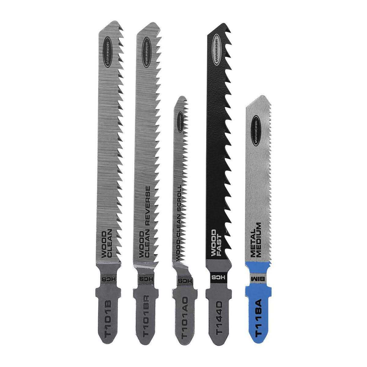 Warrior T-shank General Purpose Jig Saw Blade Set - Inhomebuy