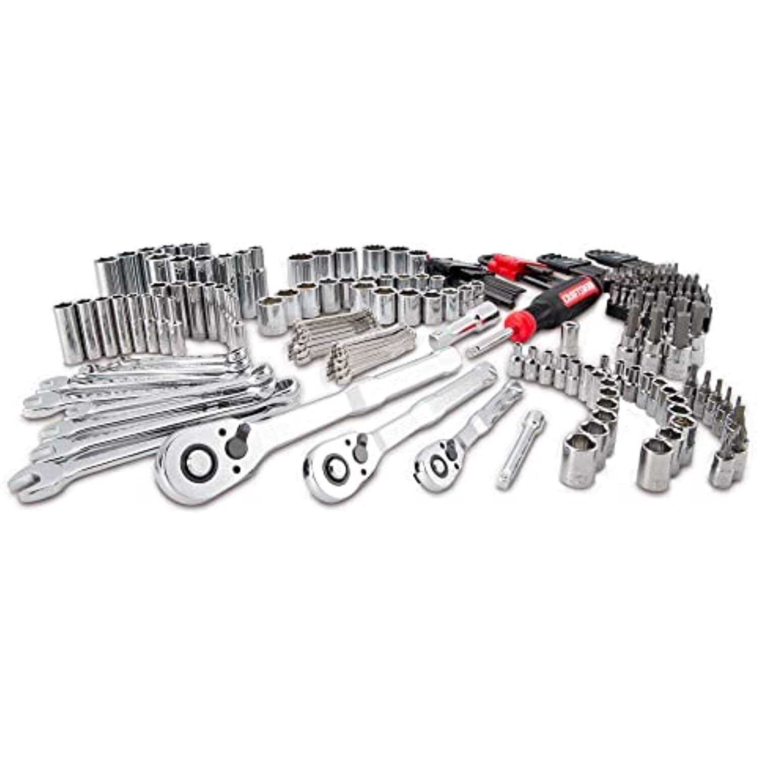 Craftsman Mechanic Tool Set 215 Piece Hand Box Set in Metal - Inhomebuy