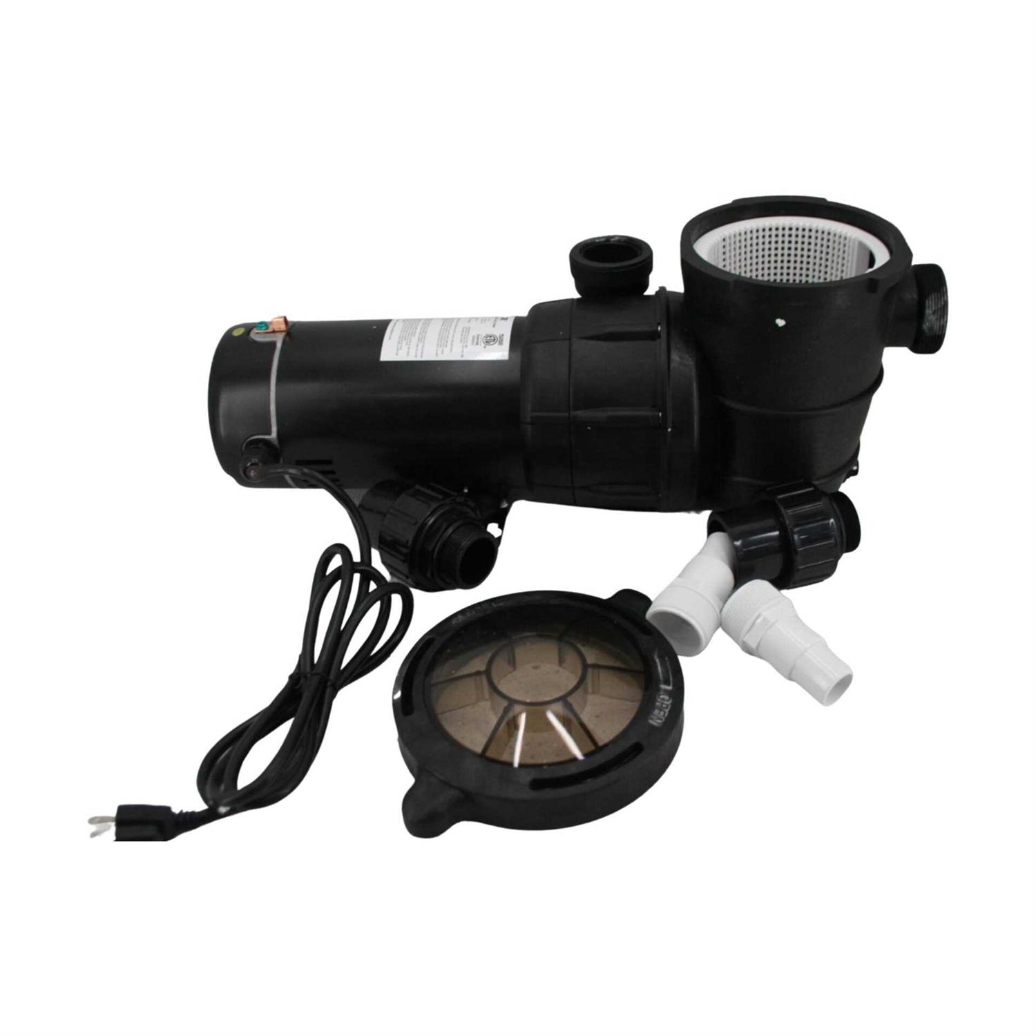 VEVOR Pool Pump Aboveground 1.5HP 115V Single Speed 5280GPH 1100W Powerful Swimming Self Primming Pool Filtre Pump with Strainer Basket - Inhomebuy