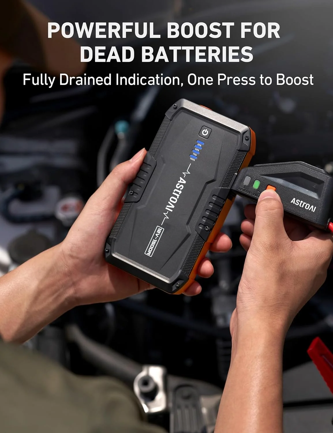 Car Jump Starter, 1500A Battery Jump Starter, Portable Car Charger, 12V Auto Jump Box - Inhomebuy