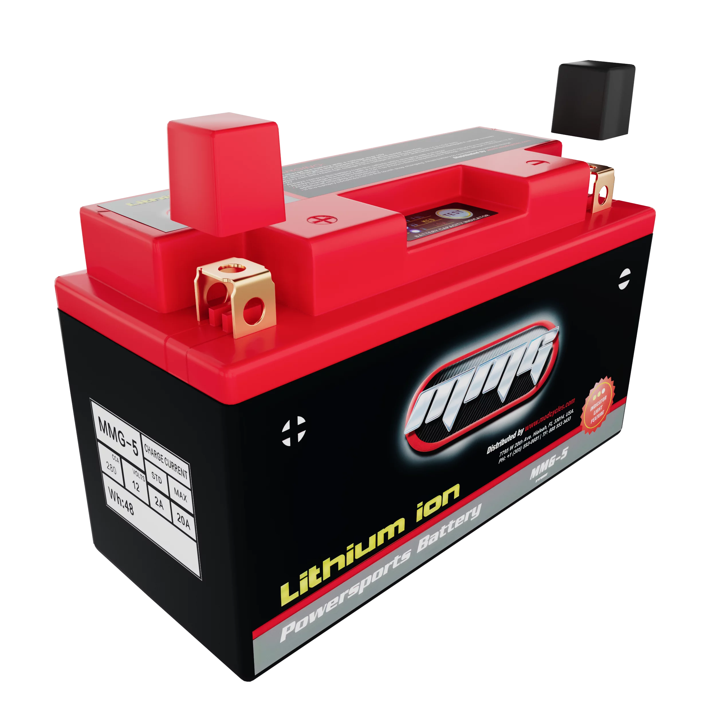 Lithium Ion Sealed Battery 12V 280 CCA Motorcycle Scooter ATV - Replacement for YTZ10S YTZ12S YTZ14S YT12B-BS (MMG5) - Inhomebuy