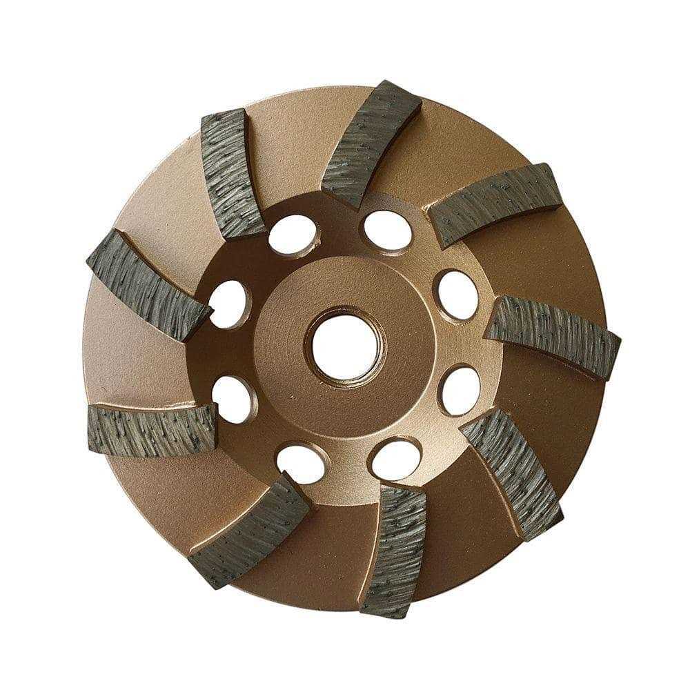 EDiamondTools 7 Diamond Grinding Wheels for Concrete or Masonry 12 Turbo Segments - Inhomebuy