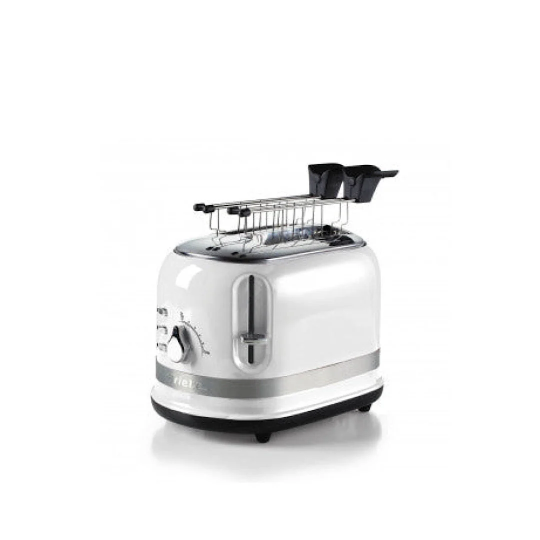 Toaster For 2 Slices With Tongs Moderna Range White - Inhomebuy