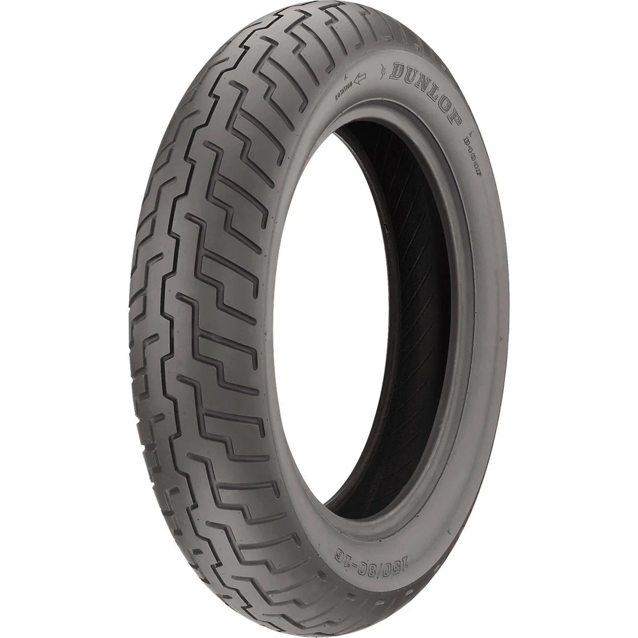 Dunlop D404 Front Motorcycle Tire 100/90-19 (57H) Black Wall - Inhomebuy