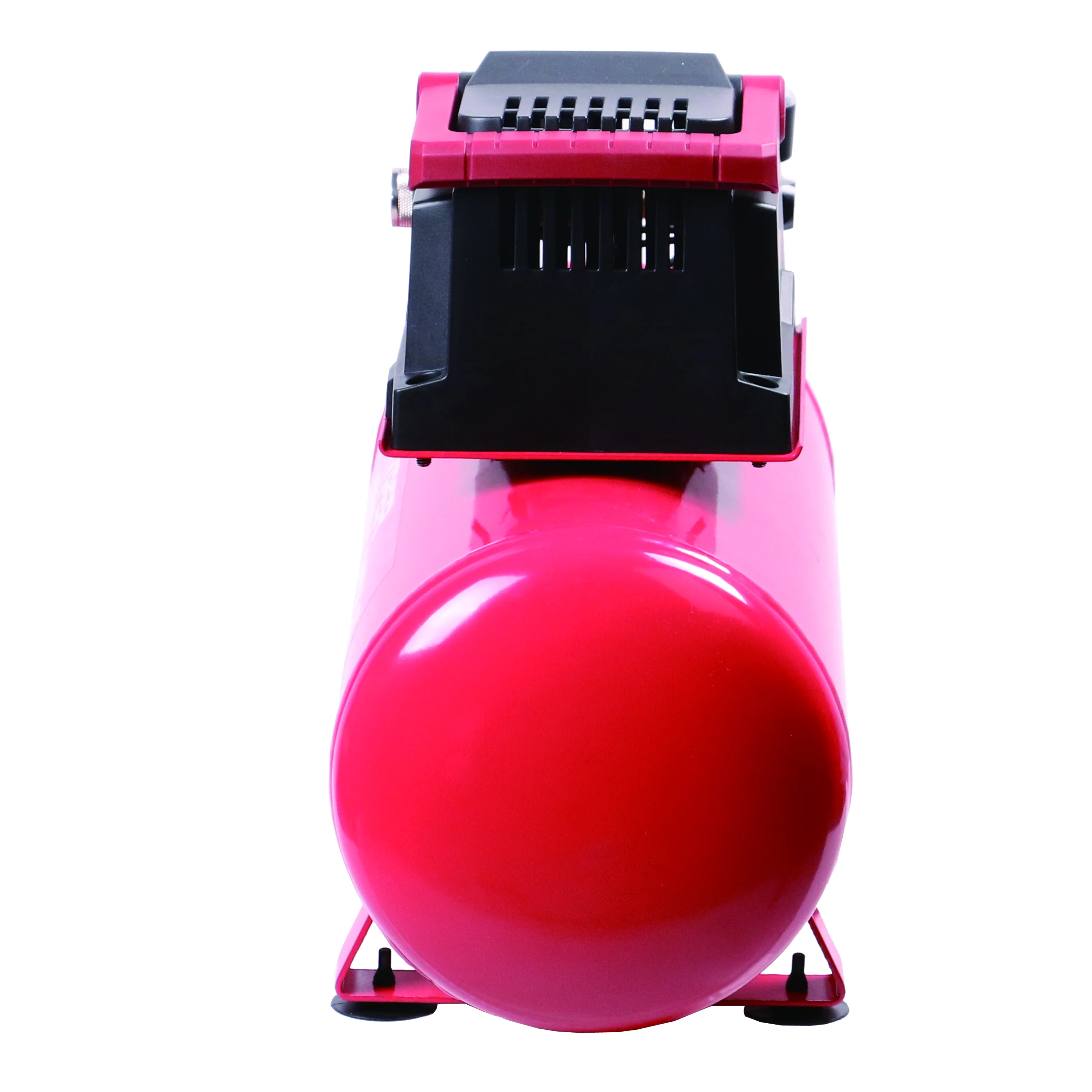 Hyper Tough 3 Gallon Oil Free Portable Air Compressor, 100PSI, Red - Inhomebuy