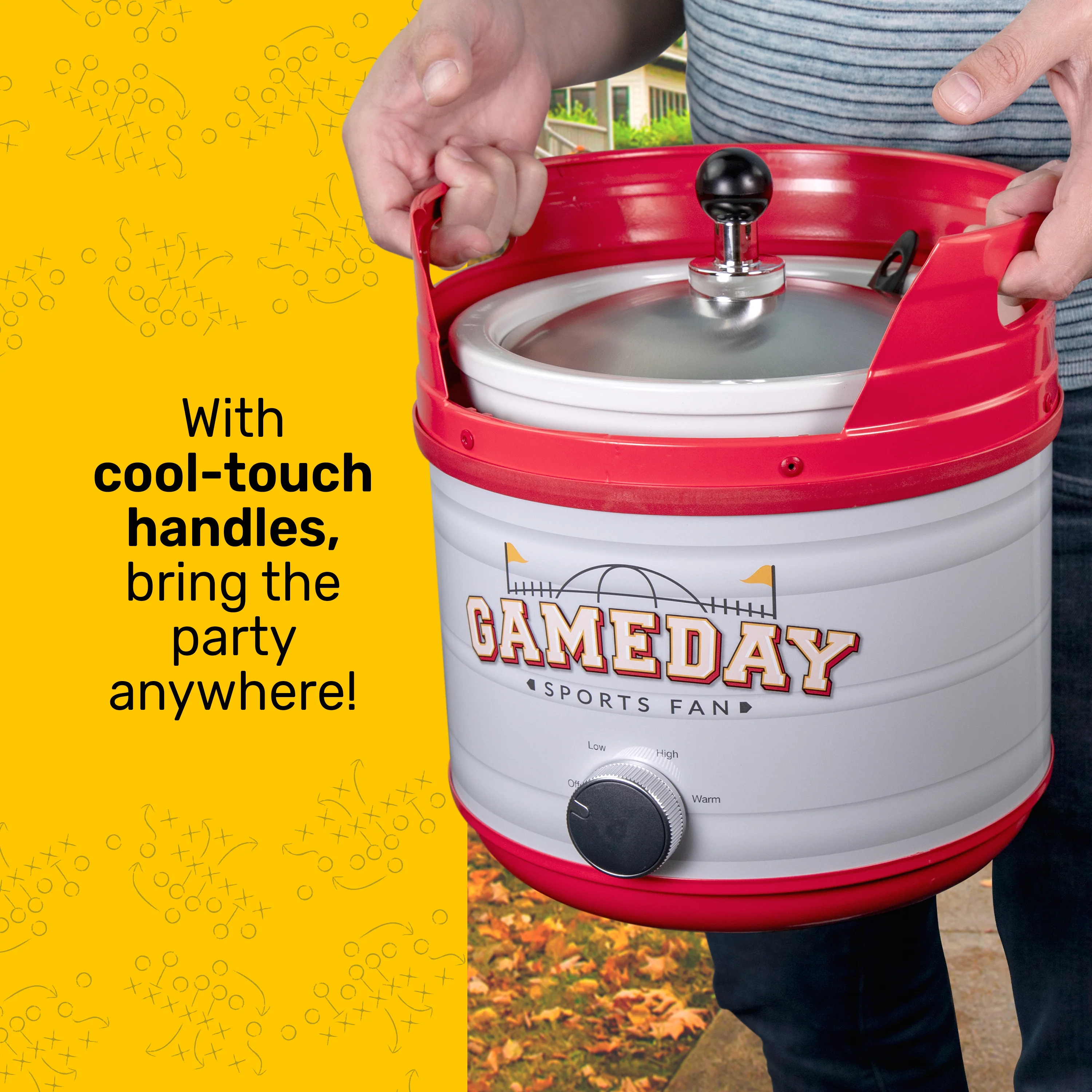 Game Day Kickin�?Keg Cooker - Inhomebuy