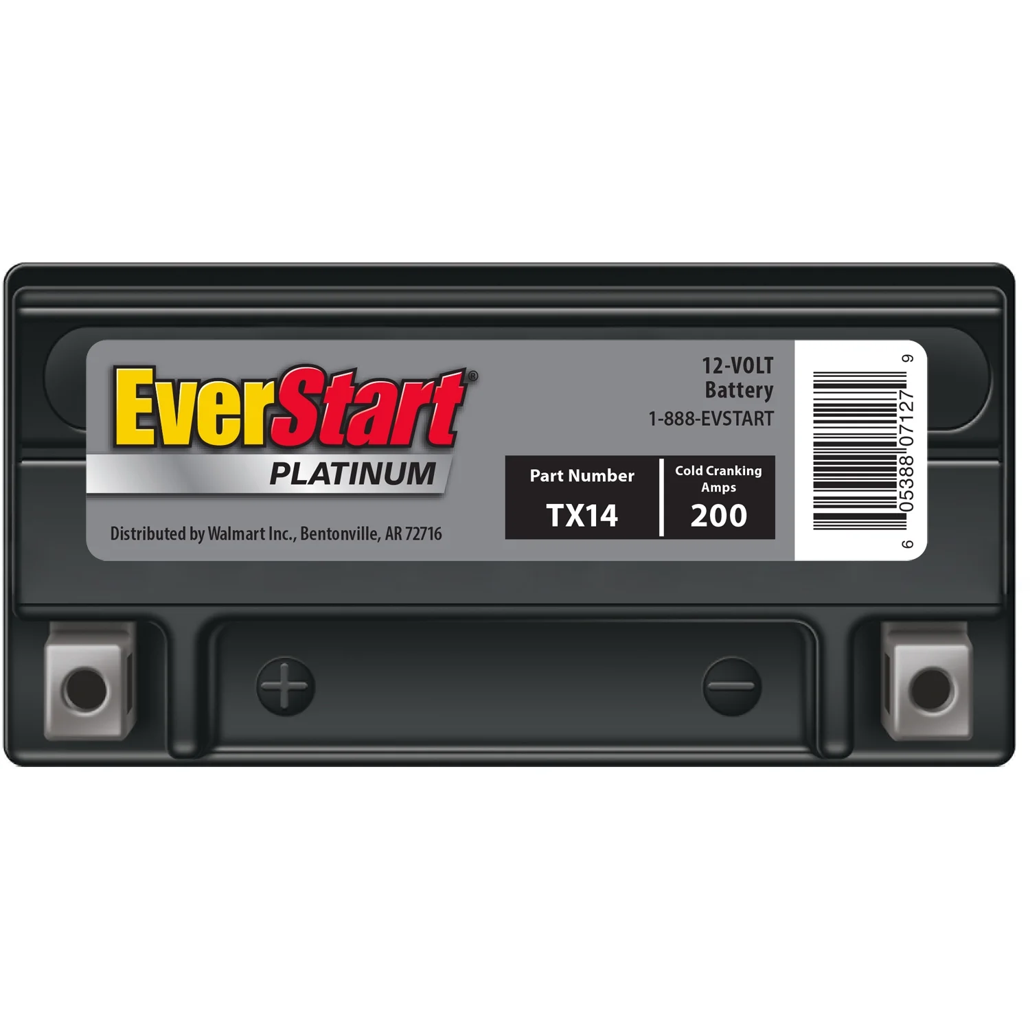 EverStart Premium BOXED AGM Power Sport Battery, Group Size TX14 12 Volt, 200 CCA - Inhomebuy
