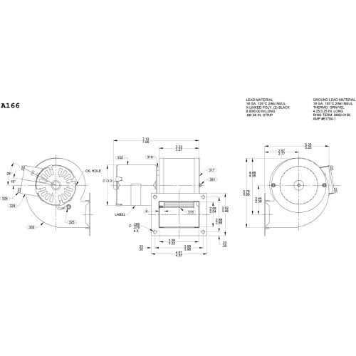 Fasco B45227 115 Volt 265 CFM Centrifugal Blower - Inhomebuy